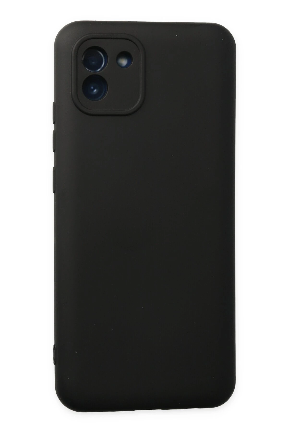 Newface Samsung Galaxy A03 Kılıf Nano içi Kadife Silikon - Siyah