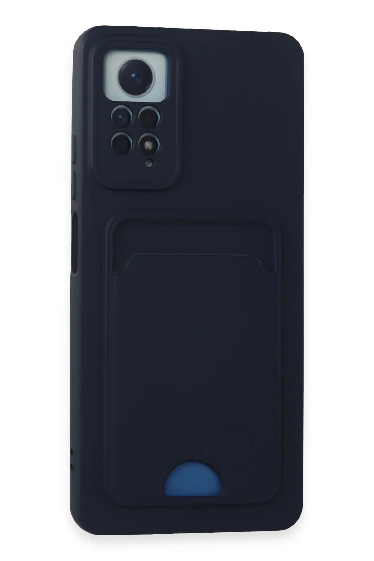 Newface Xiaomi Redmi Note 12 Pro 4G Kılıf Kelvin Kartvizitli Silikon - Lacivert