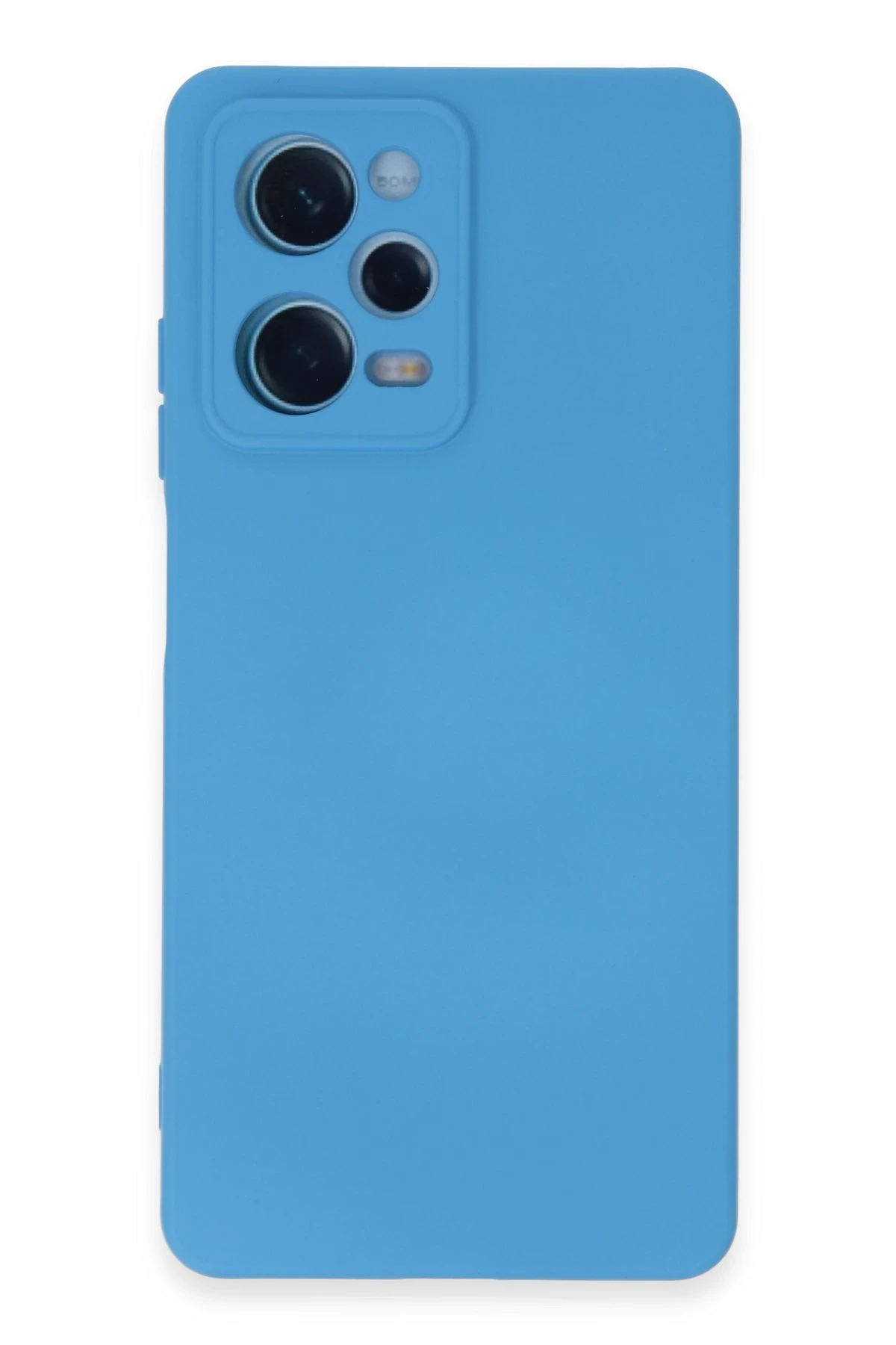 Newface Xiaomi Redmi Note 12 Pro 5G Kılıf Nano içi Kadife Silikon - Mavi