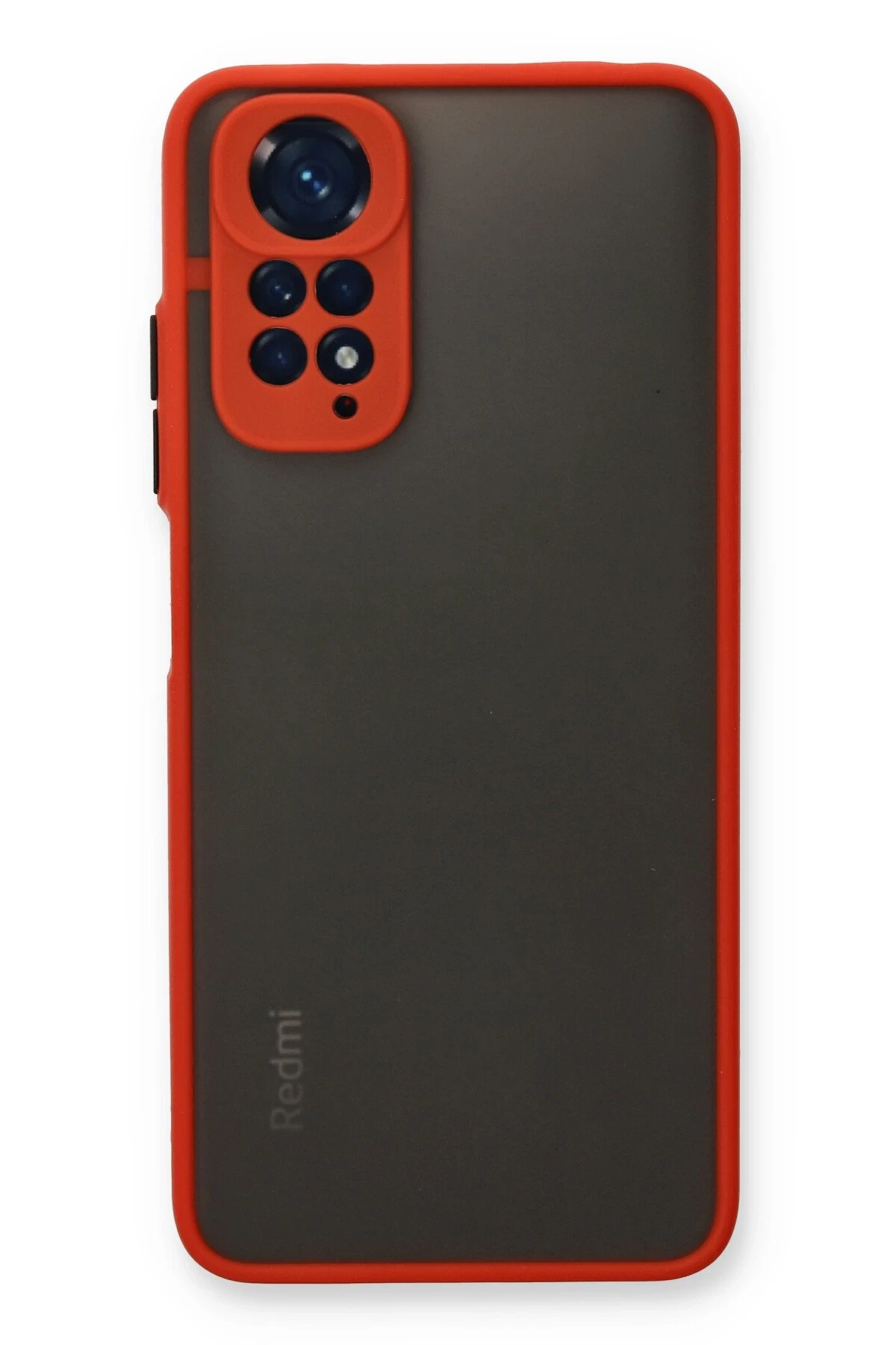 Newface Xiaomi Redmi Note 11 Kılıf Montreal Silikon Kapak - Kırmızı