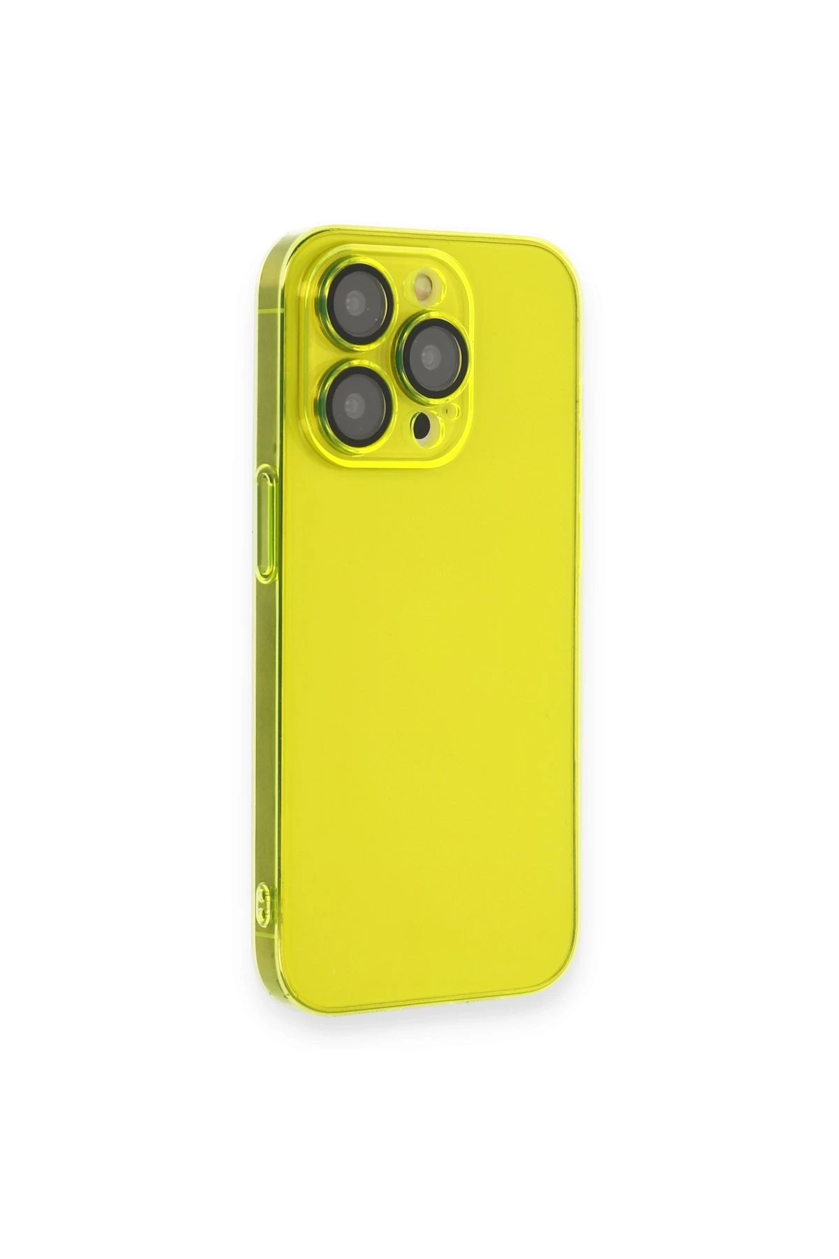 Newface iPhone 14 Pro Kılıf Armada Lensli Kapak - Sarı
