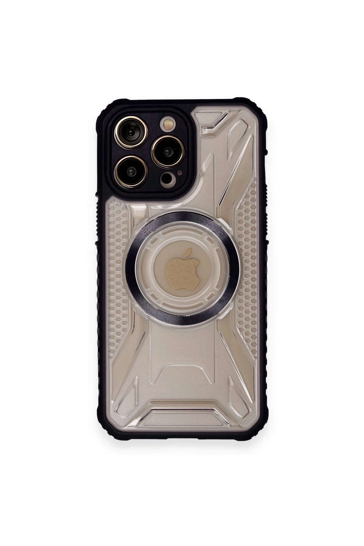 Newface iPhone 12 Pro Kılıf Prag Magneticsafe Kapak - Siyah