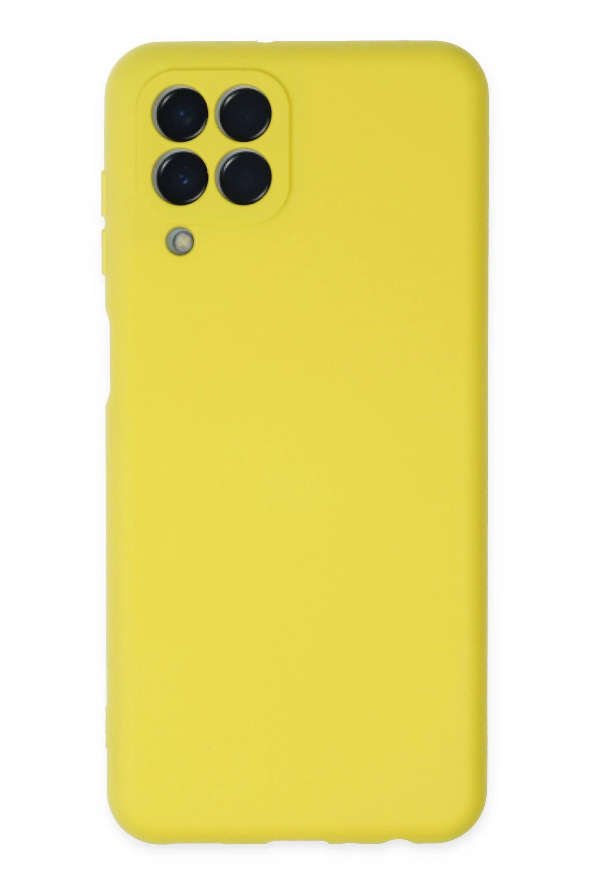 Newface Samsung Galaxy M33 Kılıf Nano içi Kadife Silikon - Sarı