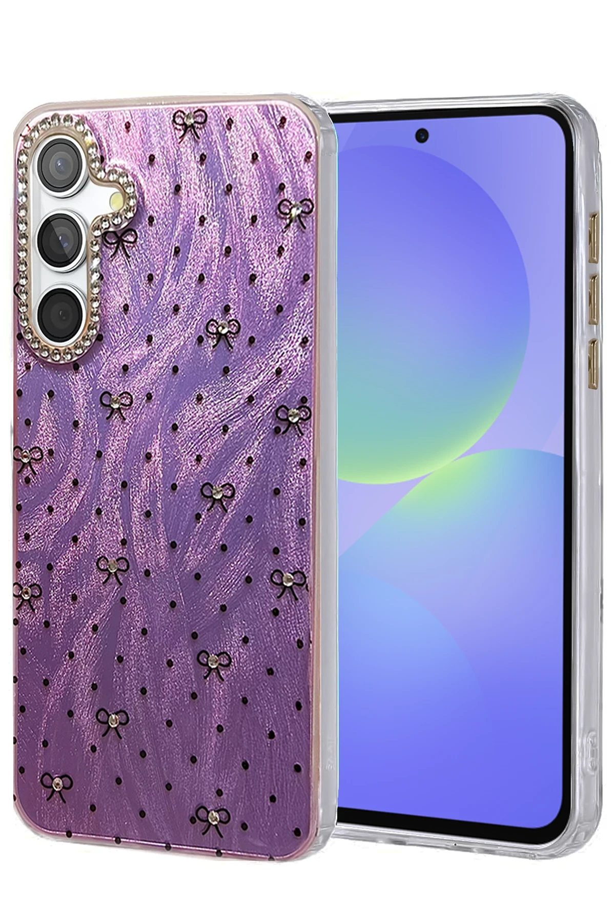 Newface Samsung Galaxy A36 Kılıf Blade Aynalı Desenli Kapak - Desen 2