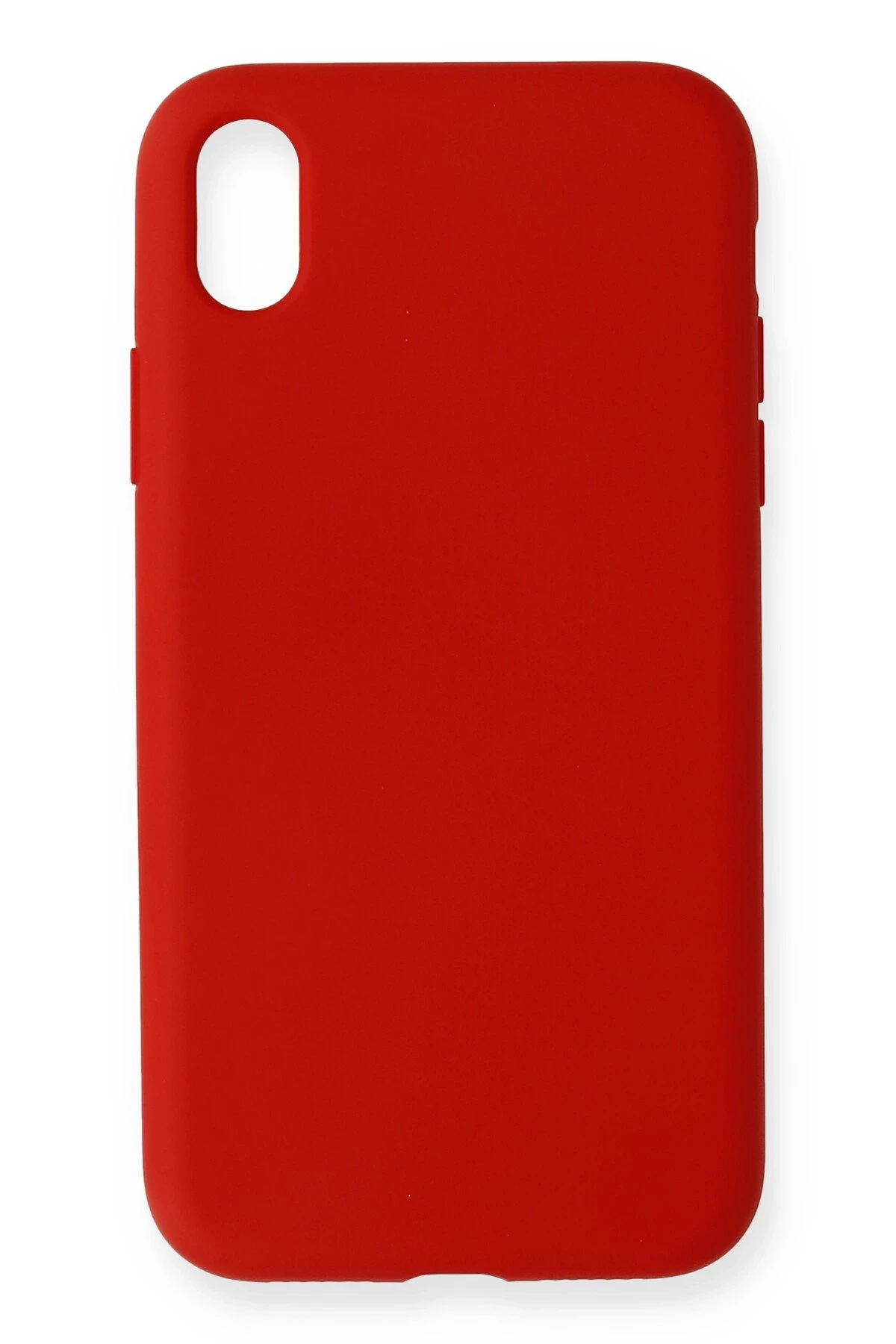 Newface iPhone XR Kılıf Nano içi Kadife Silikon - Kırmızı