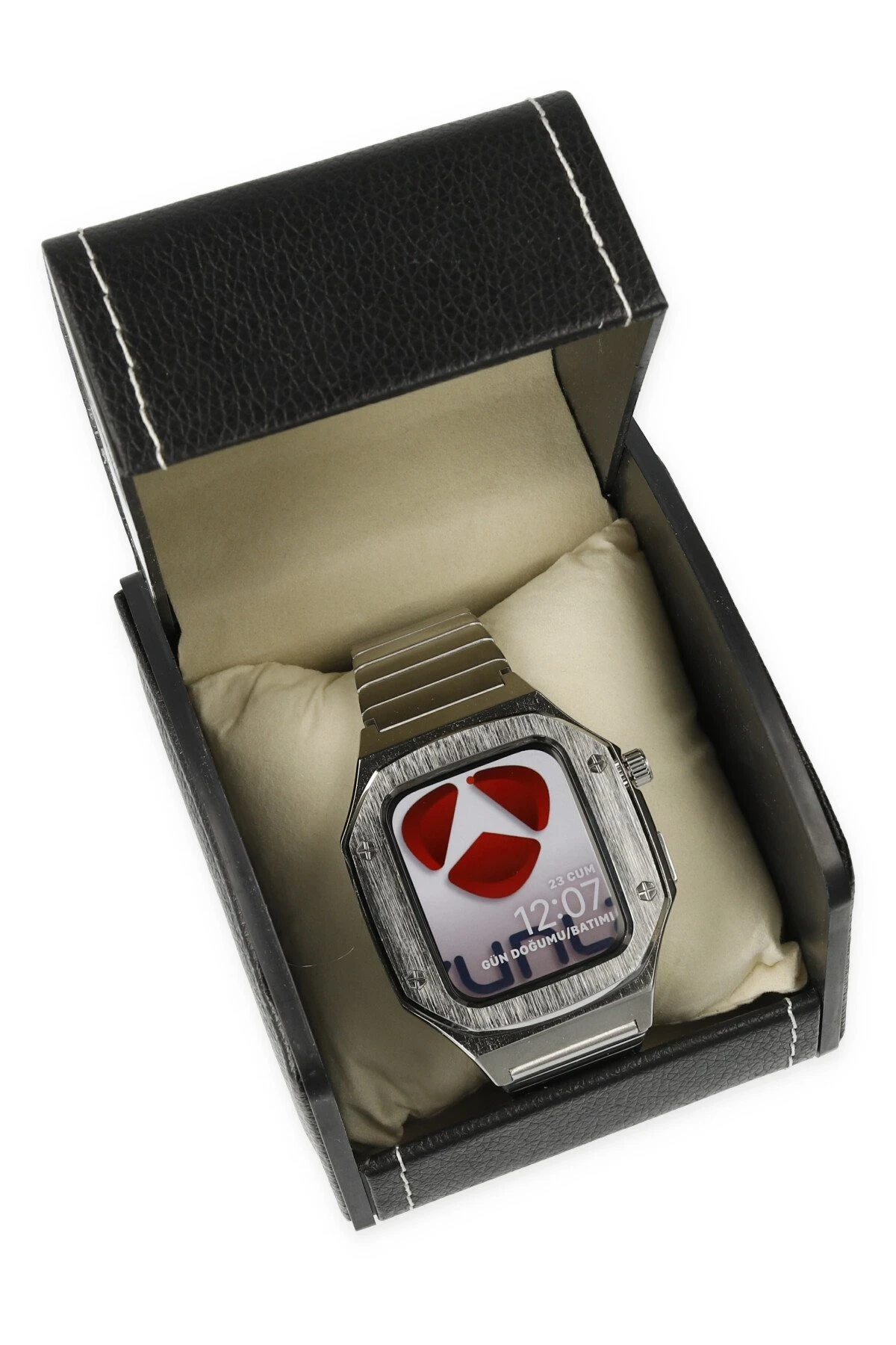 Newface Apple Watch 44mm KR409 Metal Kordon - Gümüş