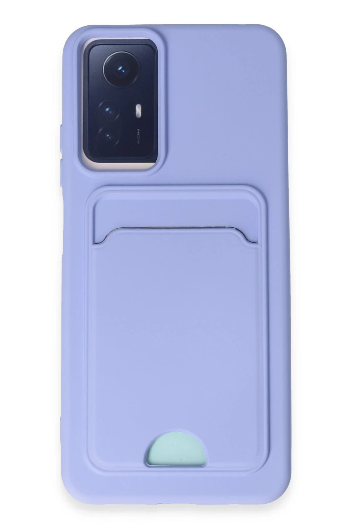 Newface Xiaomi Redmi Note 12S Kılıf Kelvin Kartvizitli Silikon - Lila