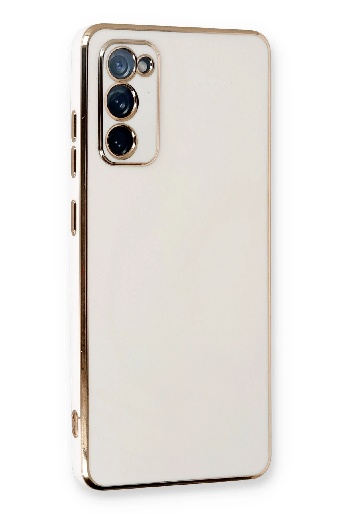 Newface Samsung Galaxy S20 FE Kılıf Volet Silikon - Beyaz