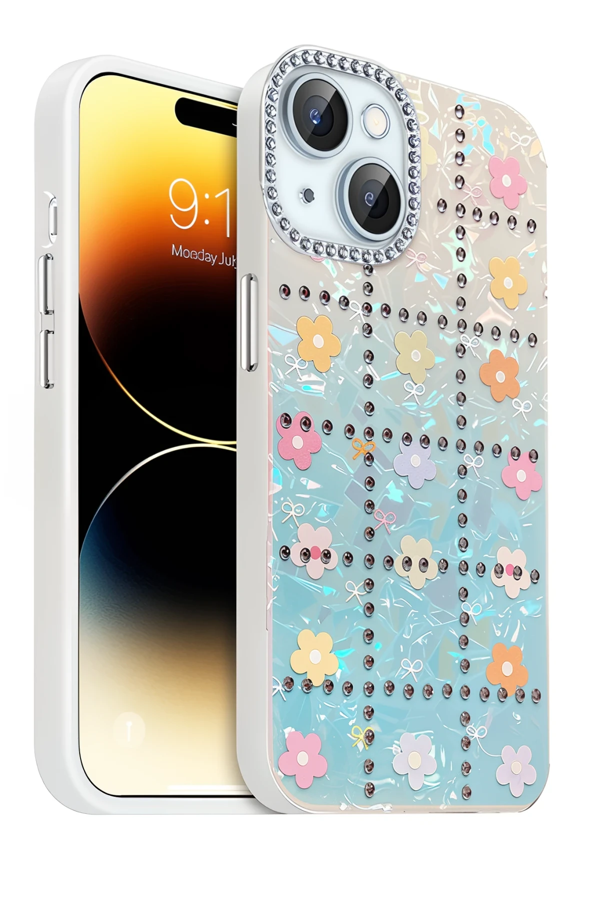 Newface Apple iPhone 14 Deco Desenli Kapak - Desen 5