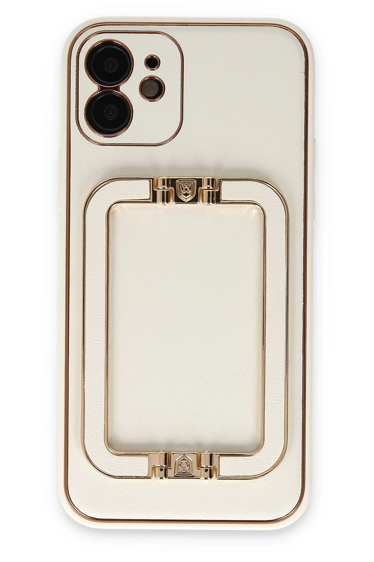 Newface iPhone 12 Kılıf Coco Elit Kapak - Beyaz