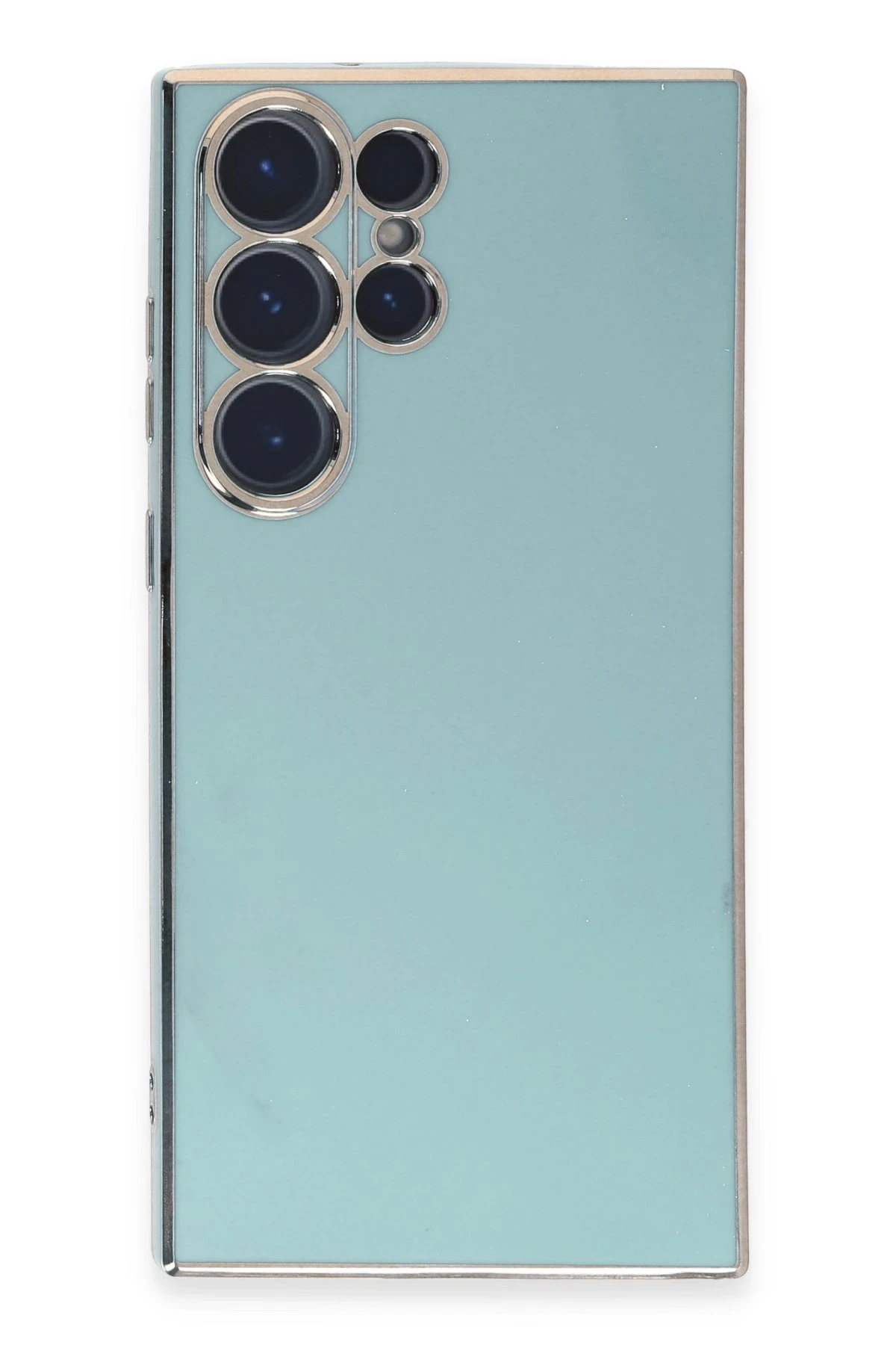 Newface Samsung Galaxy S23 Ultra Kılıf Volet Silikon - Açık Yeşil