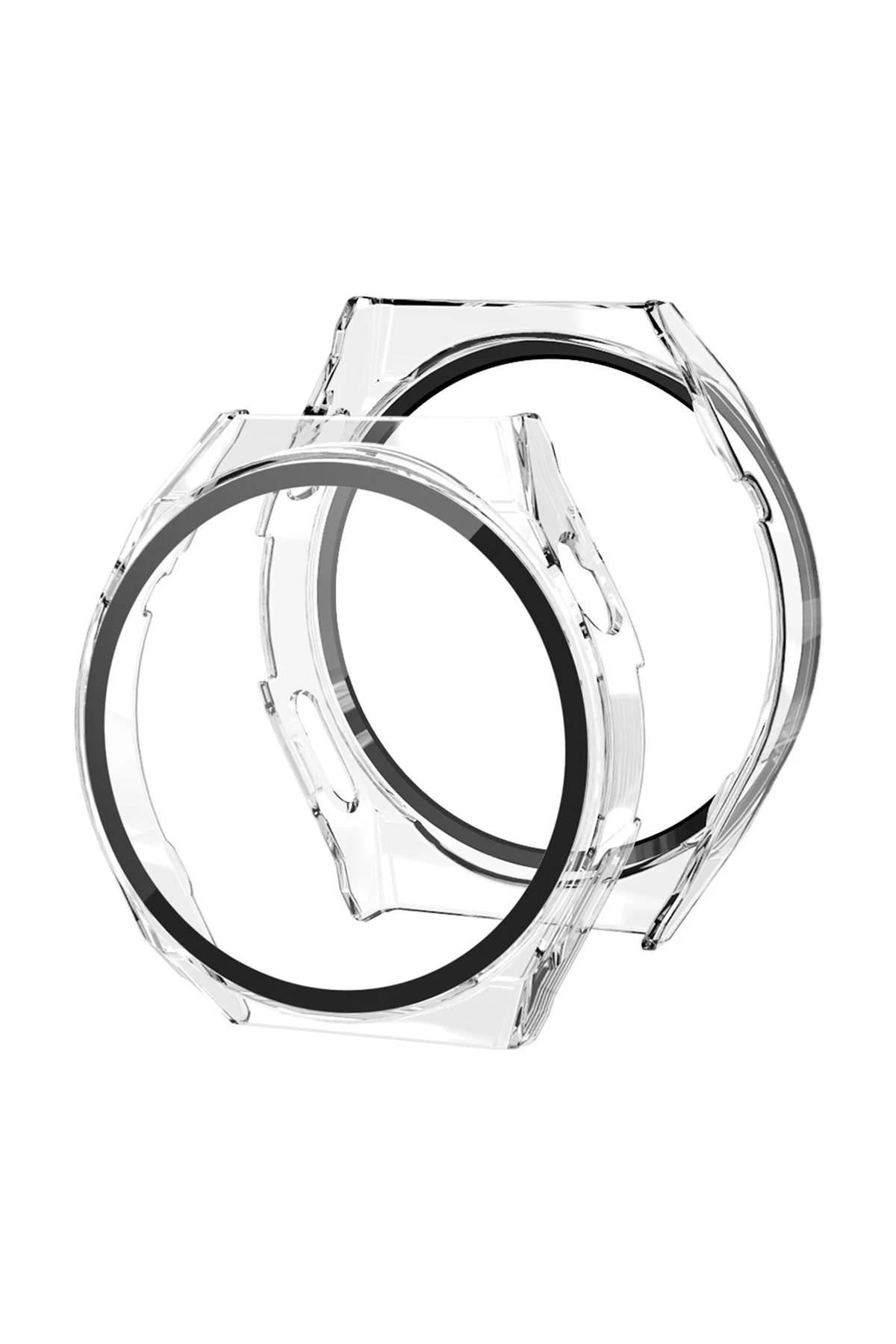 Newface Huawei Watch GT3 Pro 43mm Dota Camlı Kasa Ekran Koruyucu - Şeffaf