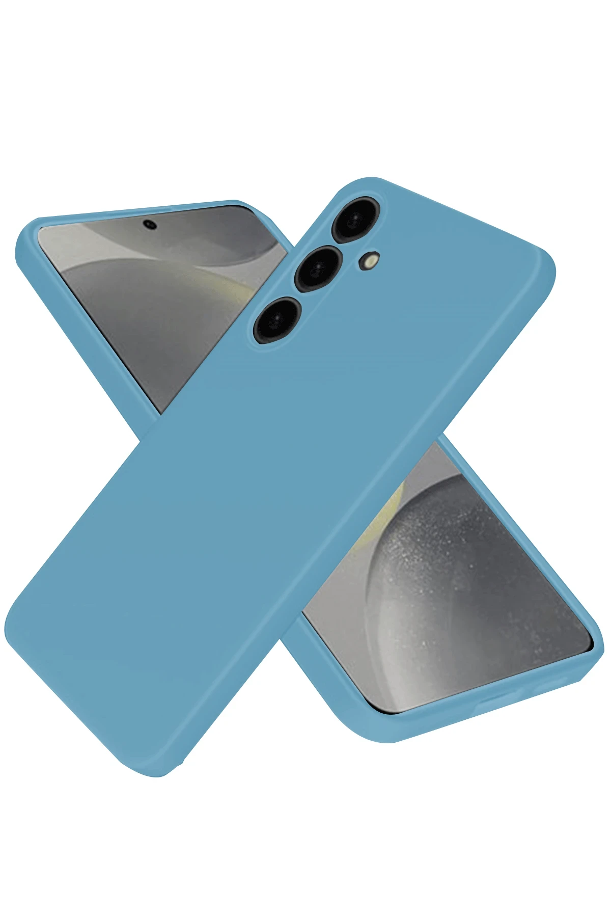 Newface Samsung Galaxy A26 Kılıf Nano içi Kadife Silikon - Mavi