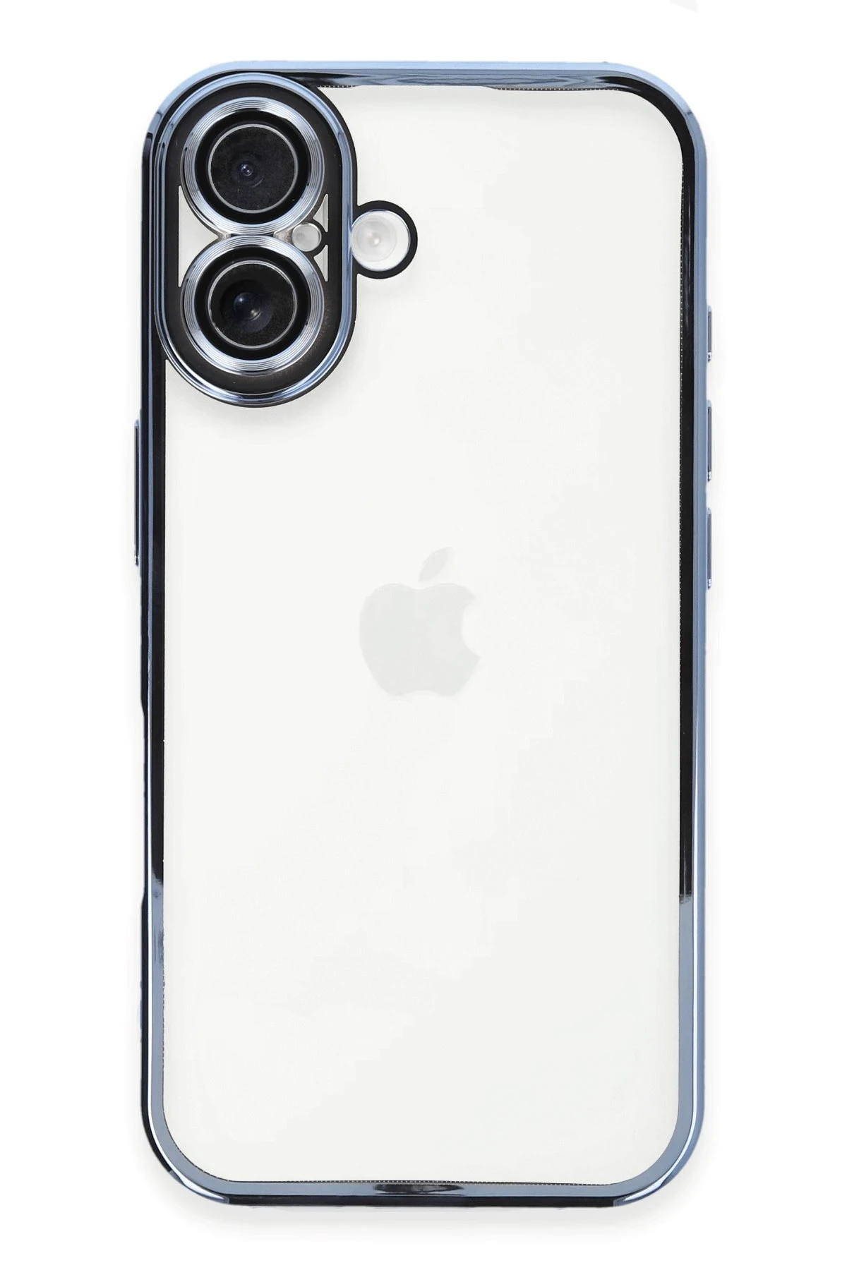 Newface iPhone 16 Plus Kılıf Razer Lensli Silikon - Açık Mavi