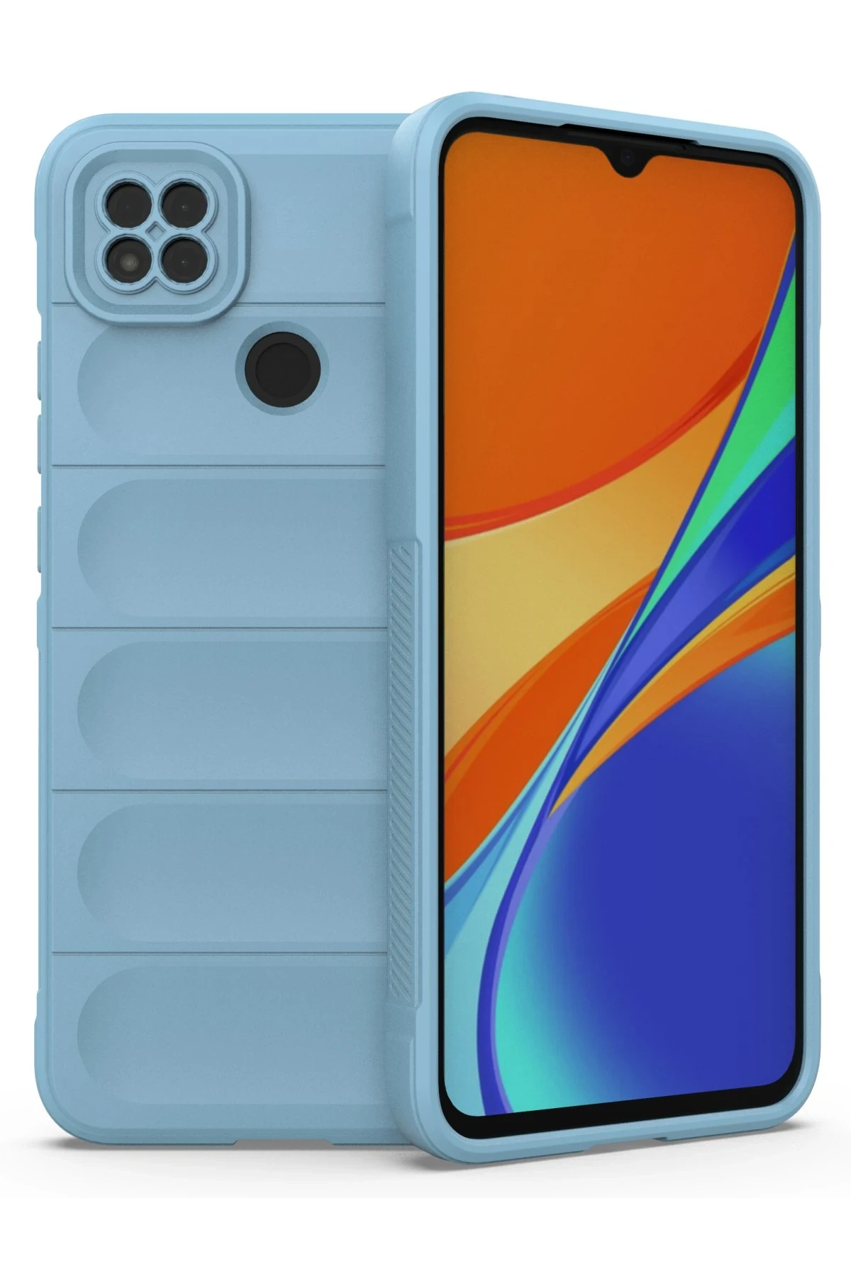 Newface Xiaomi Redmi 9C Kılıf Optimum Silikon - Sky Blue