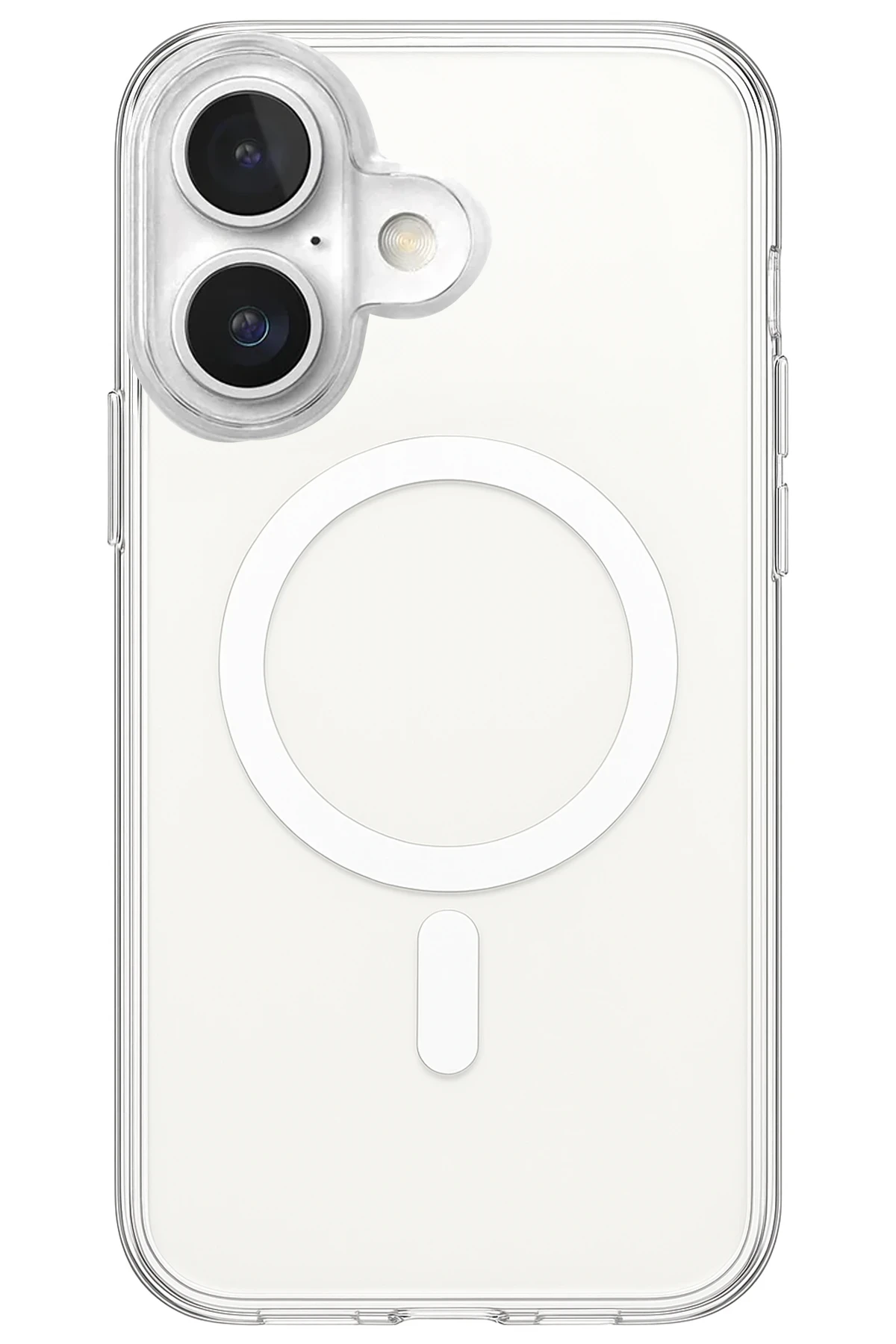 Newface iPhone 17 Kılıf Magneticsafe Şeffaf Silikon - Şeffaf