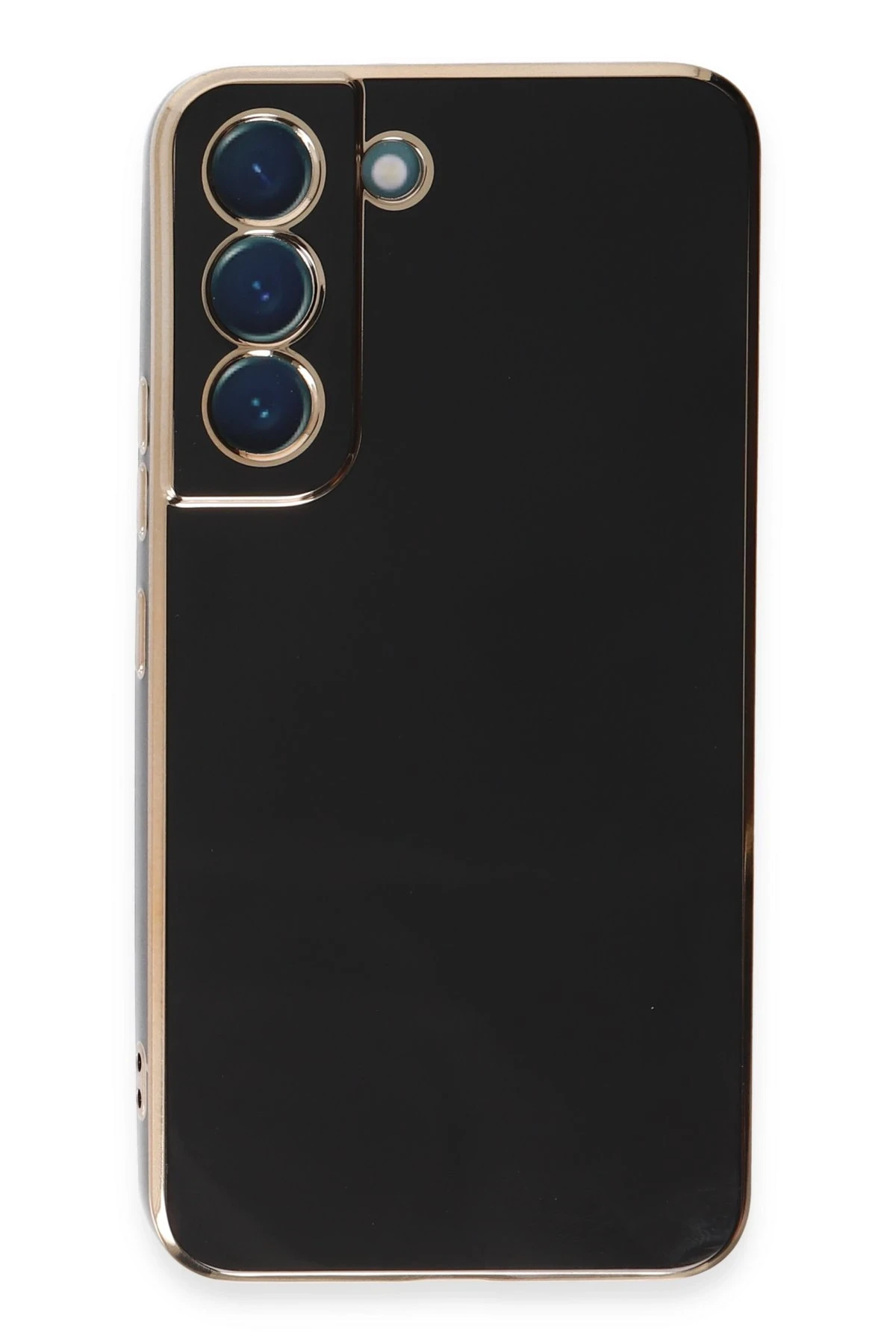Newface Samsung Galaxy S21 Kılıf Volet Silikon - Siyah