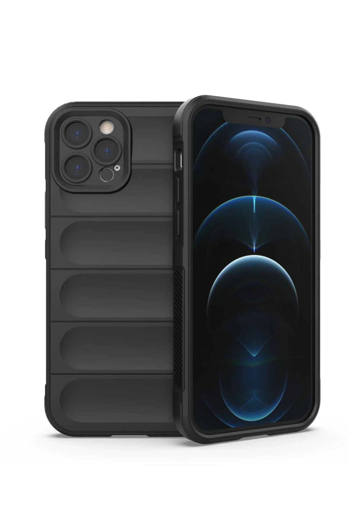 Newface iPhone 12 Pro Kılıf Optimum Silikon - Siyah