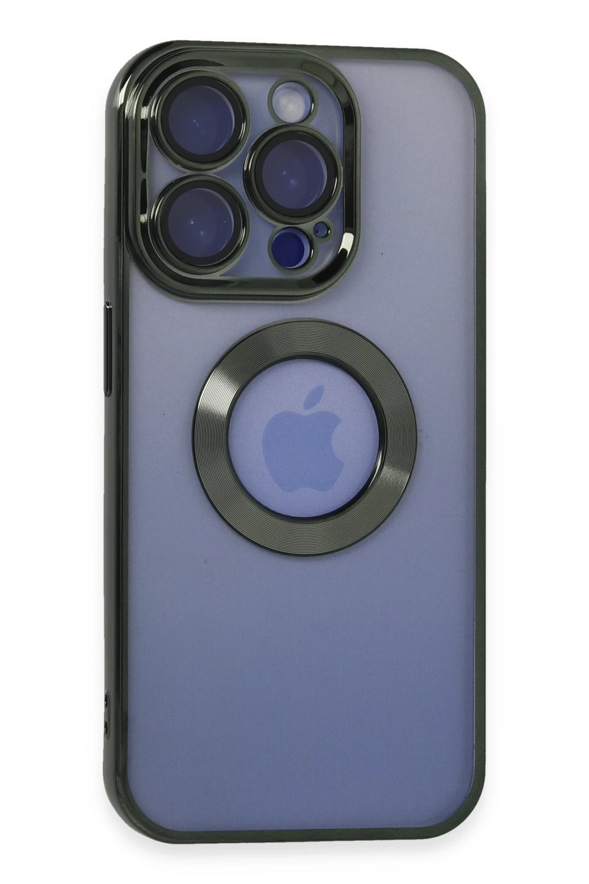 Newface iPhone 15 Pro Max Kılıf Slot Silikon - Köknar Yeşili