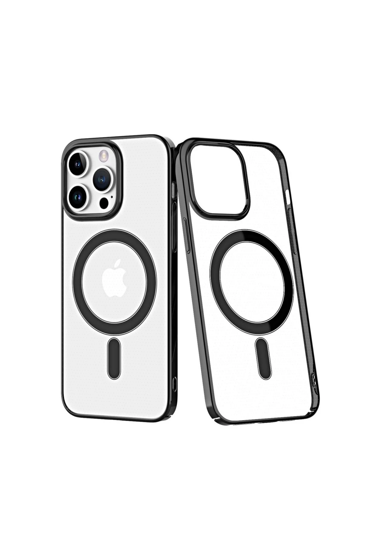 Newface iPhone 13 Pro Kılıf Element Magneticsafe Sert Kapak - Siyah