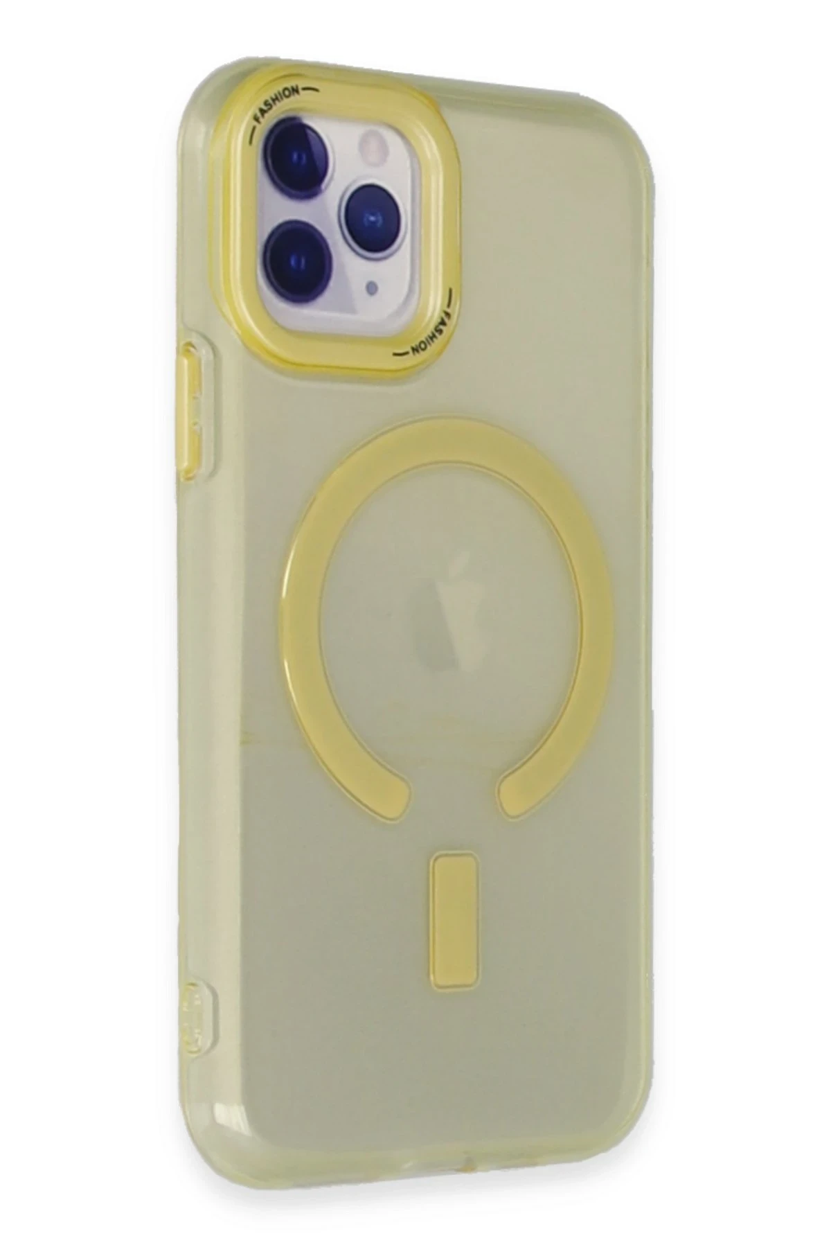 Newface iPhone 11 Pro Kılıf Troy Magsafe Kapak - Sarı