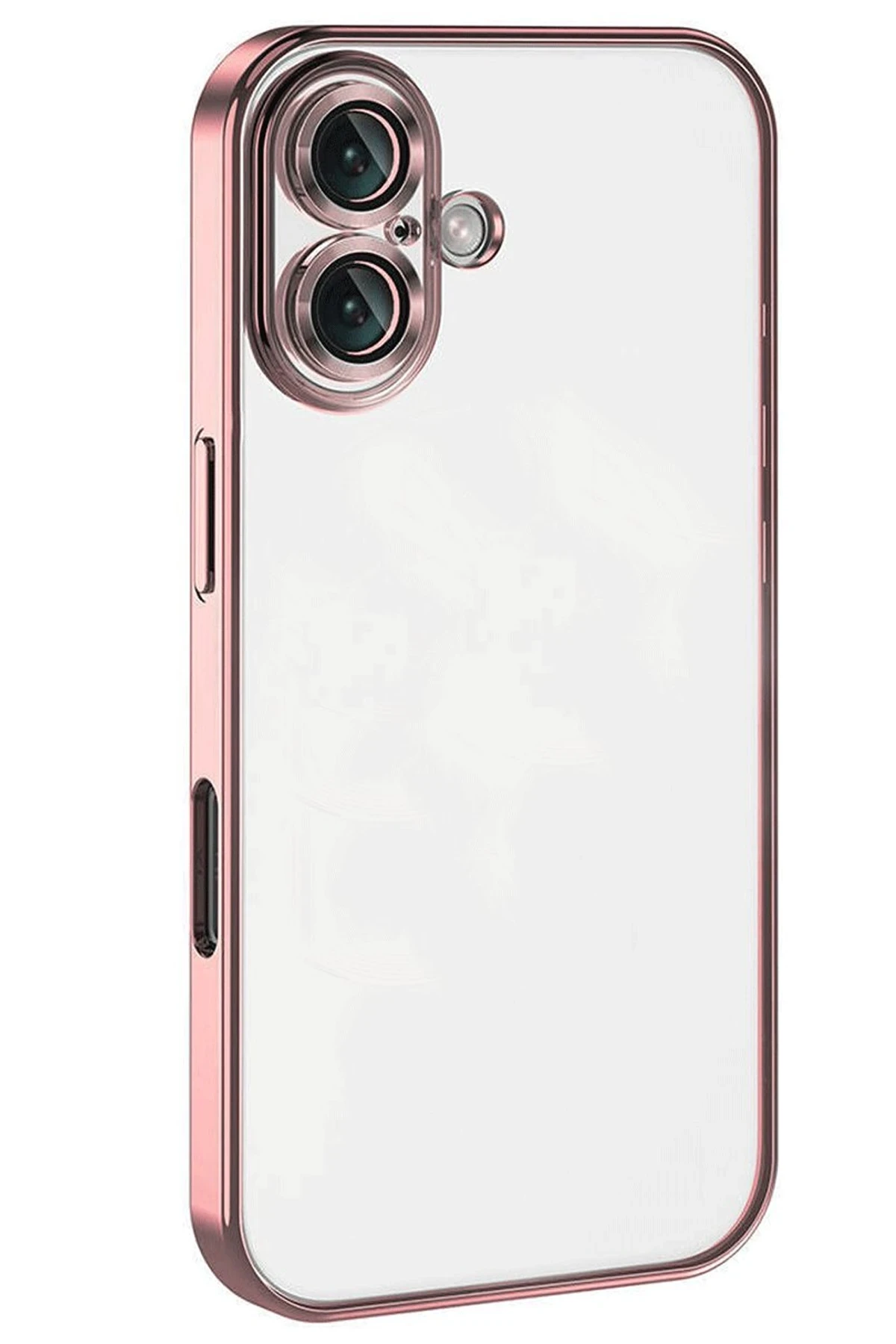 Newface iPhone 16 Plus Kılıf Razer Lensli Silikon - Pembe