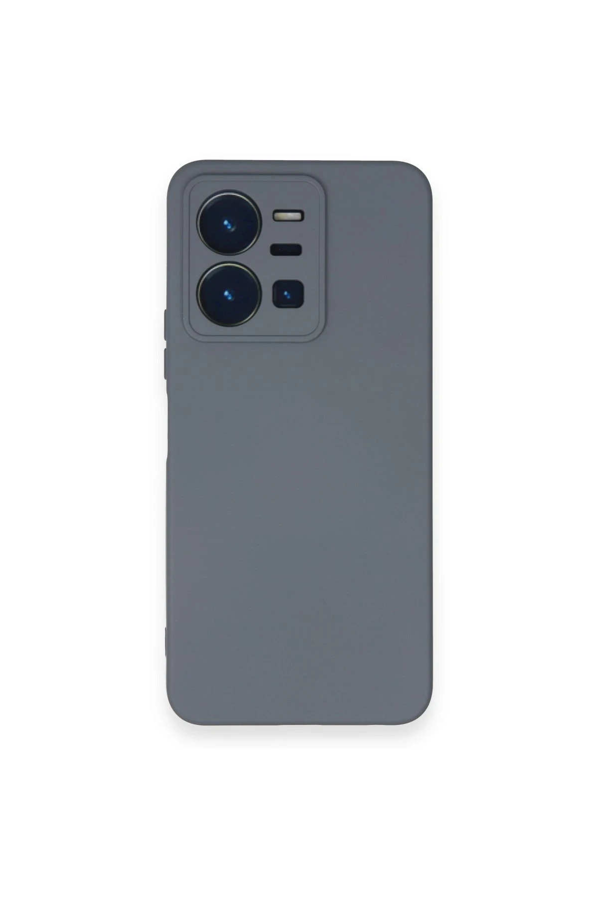 Newface Vivo Y35 Kılıf Nano içi Kadife Silikon - Gri