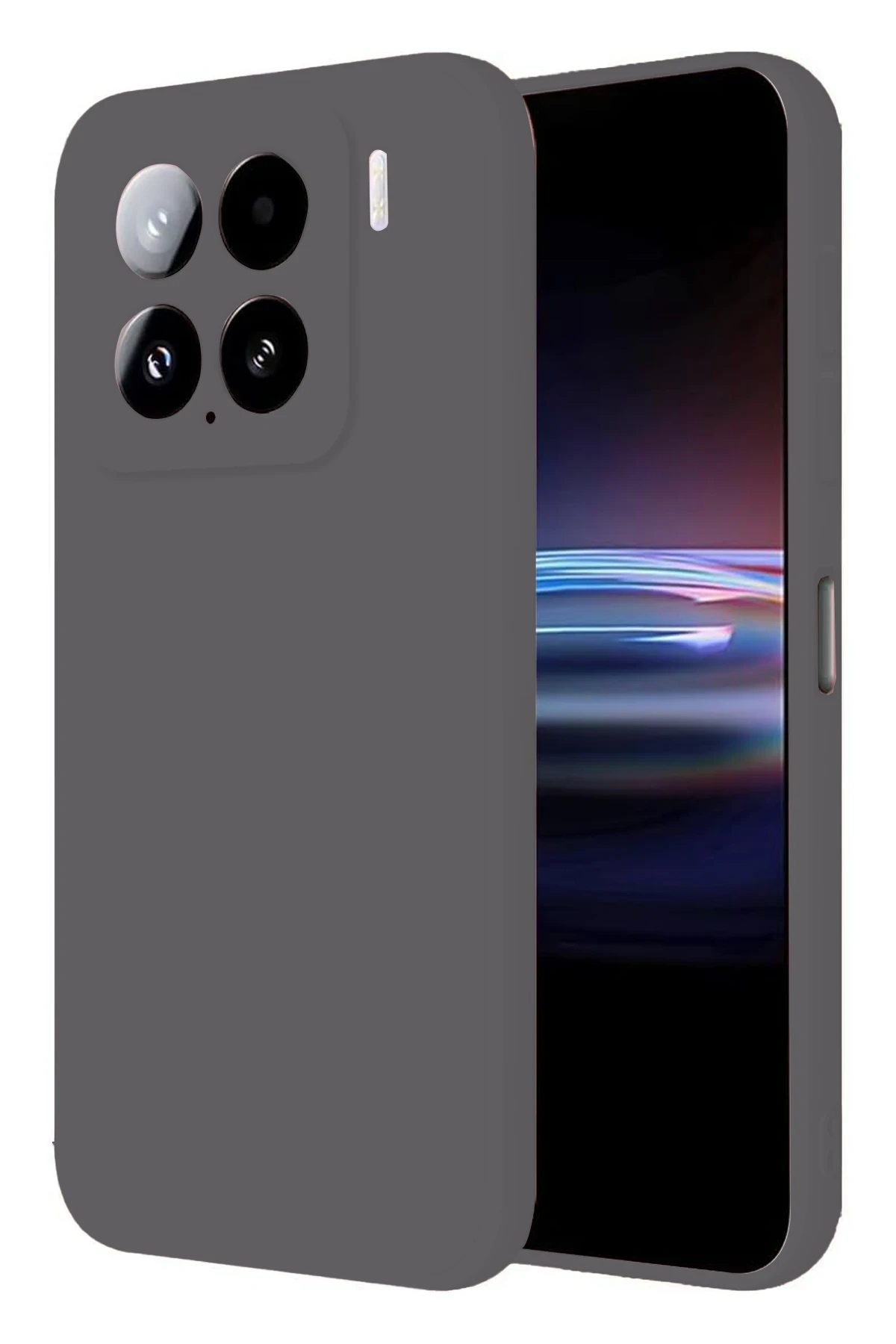 Newface Xiaomi Mi 15 Kılıf Nano içi Kadife Silikon - Gri