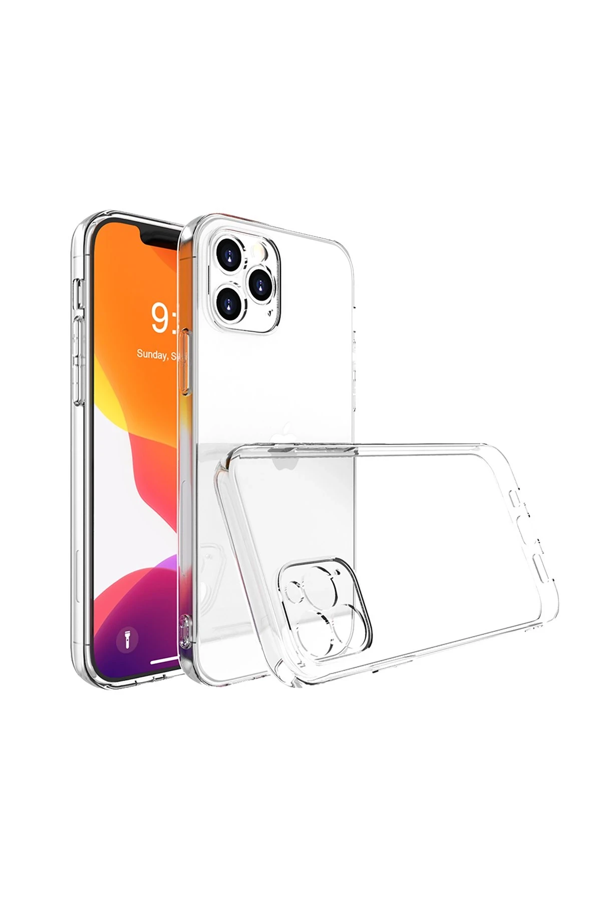 Newface iPhone 14 Pro Max Kılıf Lüx Şeffaf Silikon