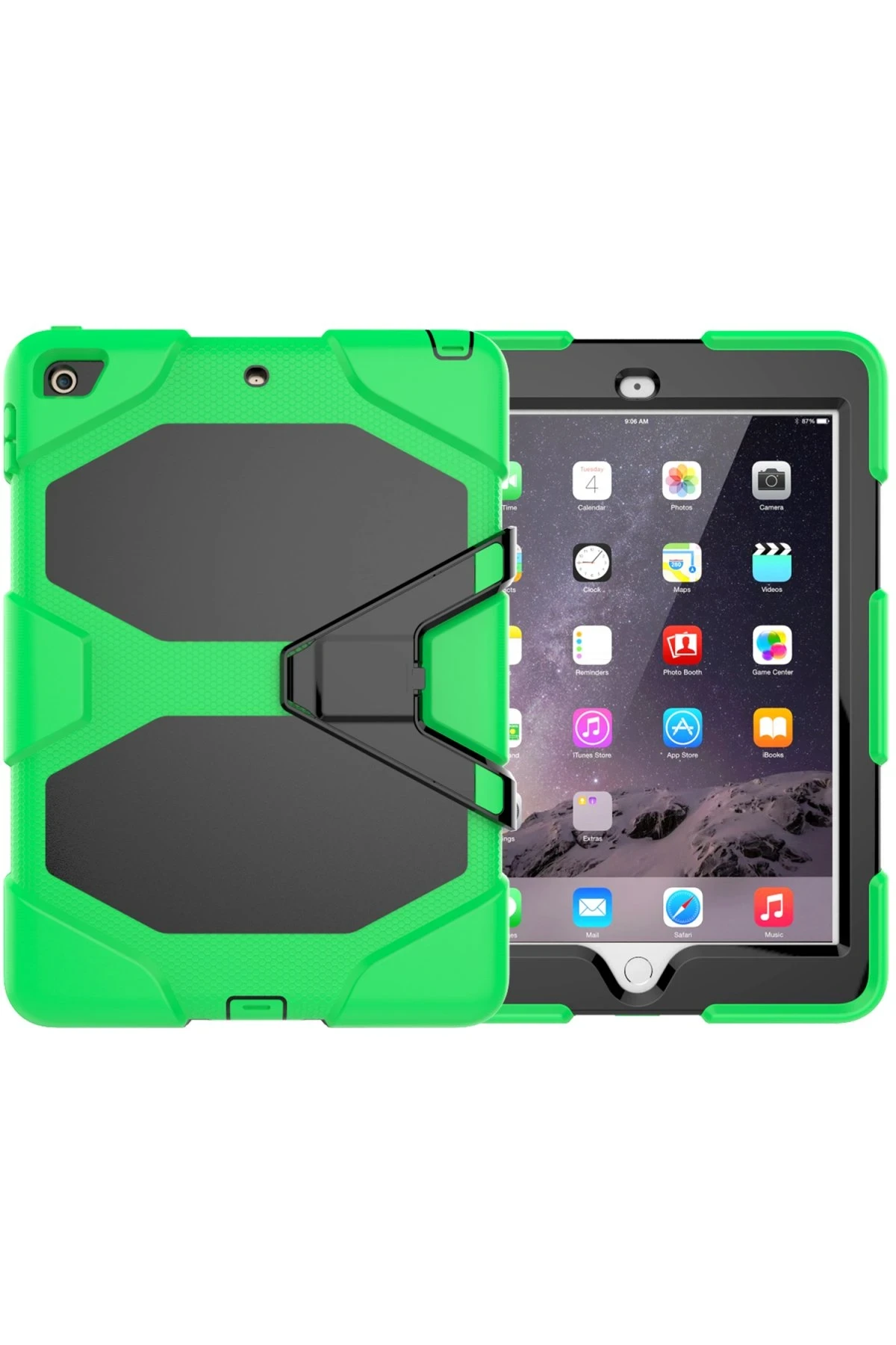 Newface iPad 5 Air 9.7 Kılıf Griffin Tablet Kapak - Yeşil