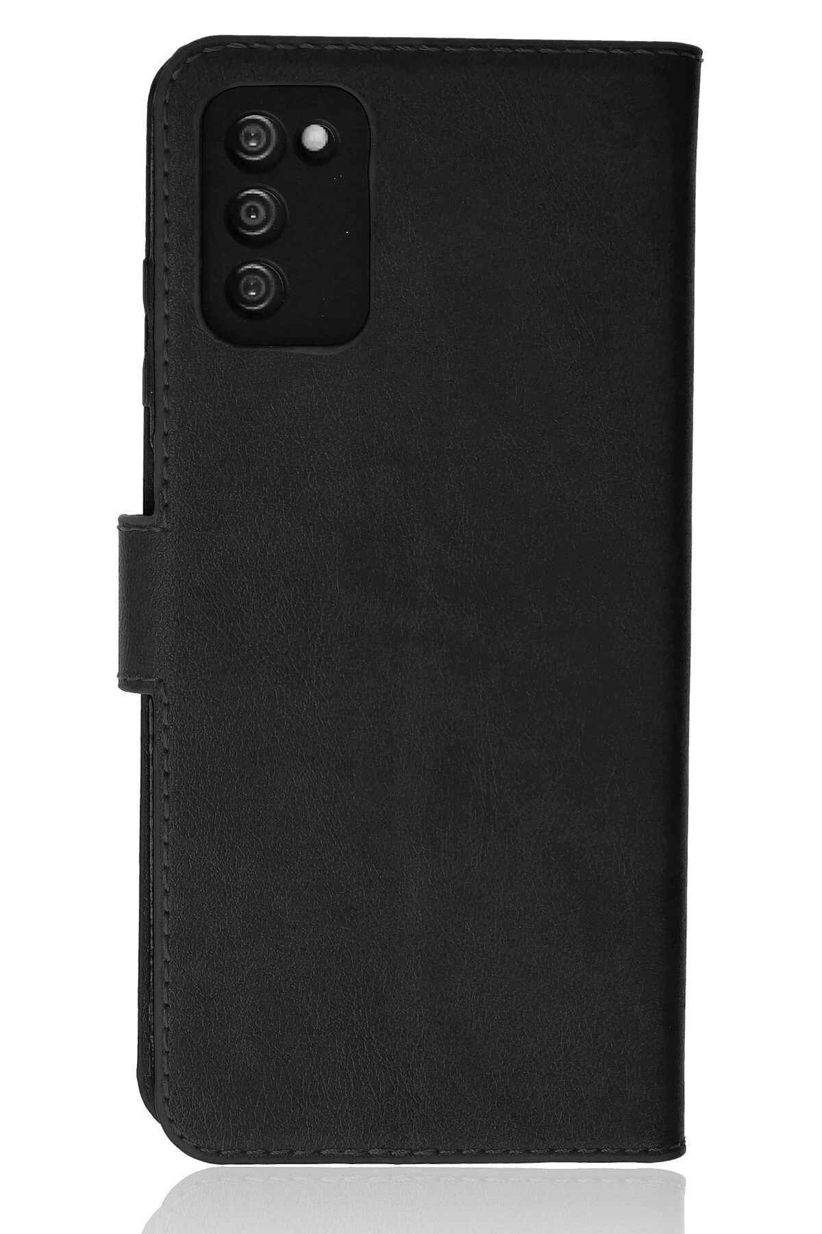 Newface Samsung Galaxy A03S Kılıf Trend S Plus Kapaklı Kılıf - Siyah