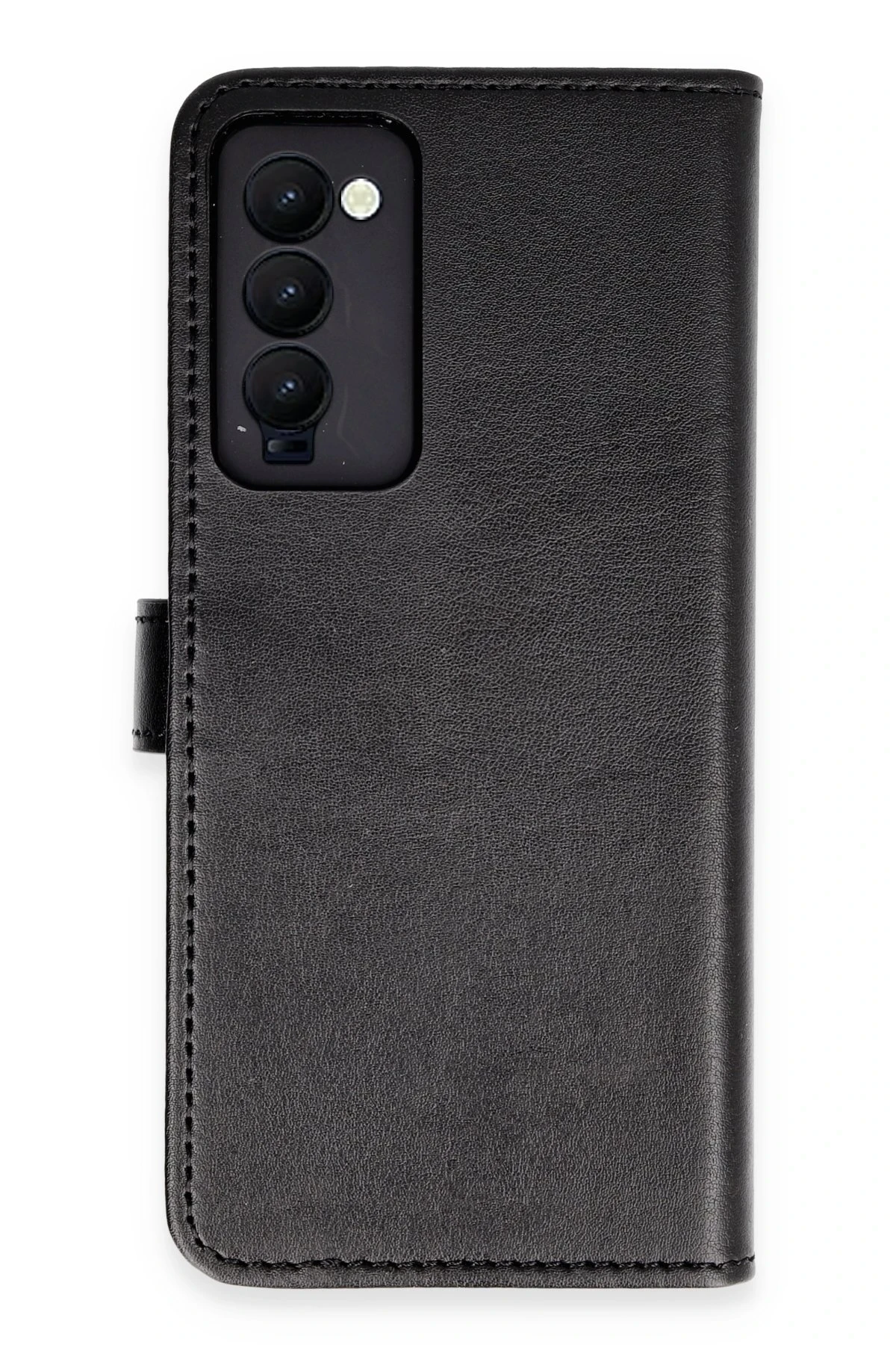Newface Tecno Camon 18 Kılıf Trend S Plus Kapaklı Kılıf - Siyah