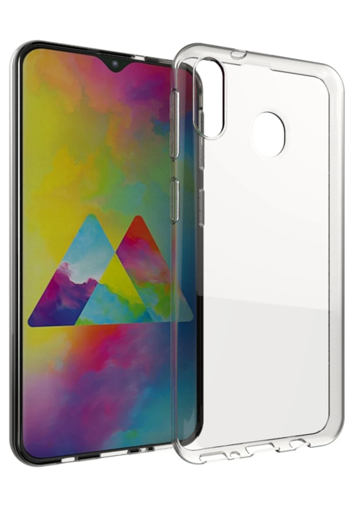 Newface Samsung Galaxy M30 Kılıf Lüx Şeffaf Silikon