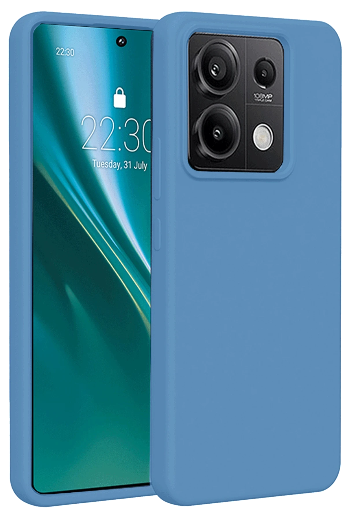 Newface Xiaomi Redmi Note 13 Pro 5G Kılıf First Silikon - Mavi