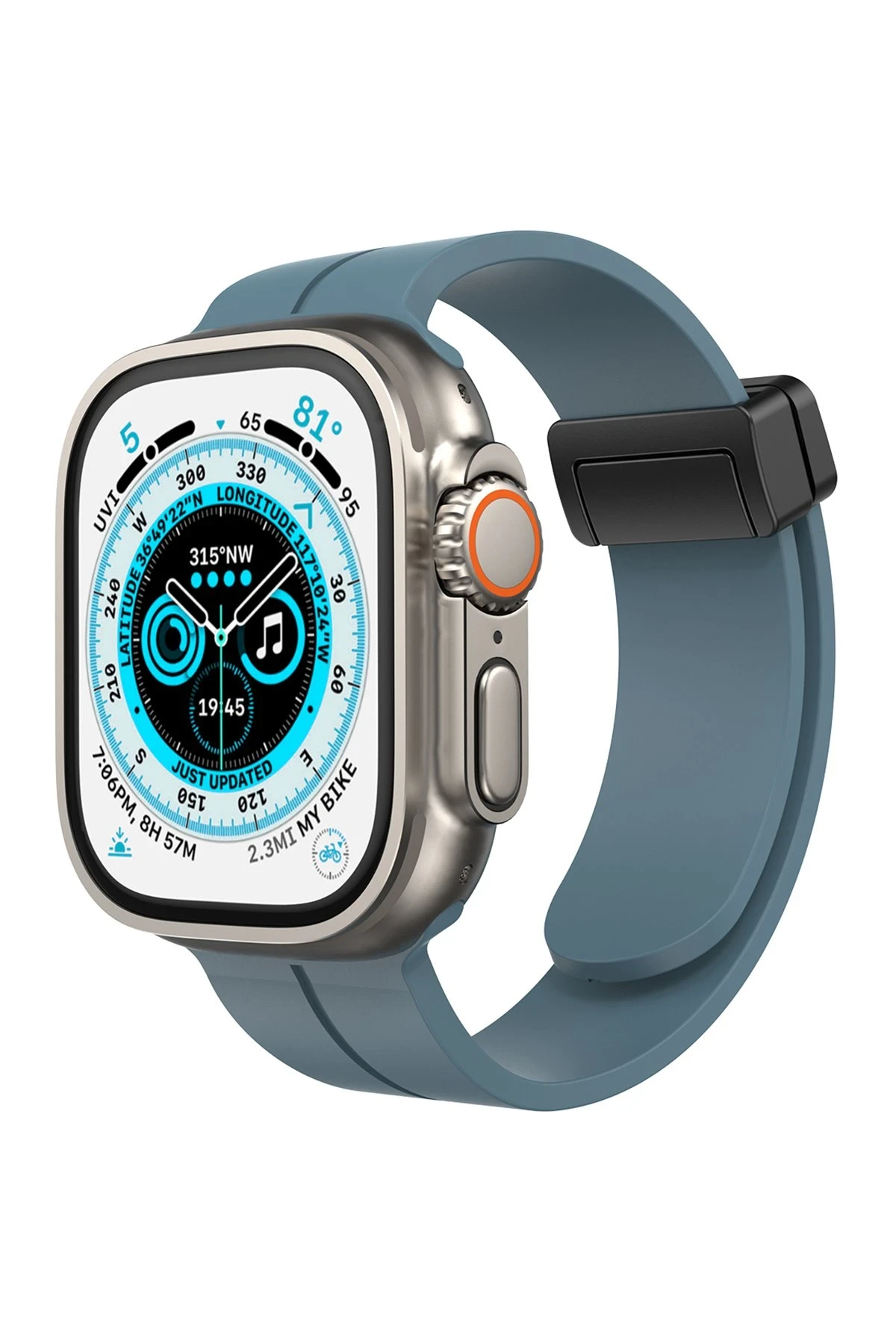 Newface Apple Watch 42mm KR412 Elegance Stylısh Kordon - Mavi