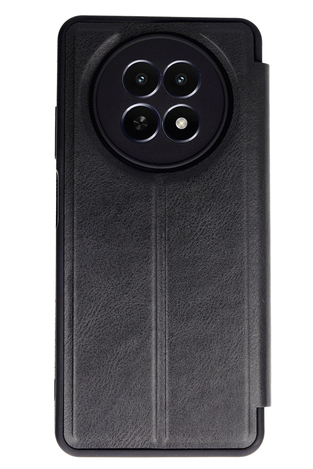 Newface Realme 12 5G Kılıf Flip Cover - Siyah