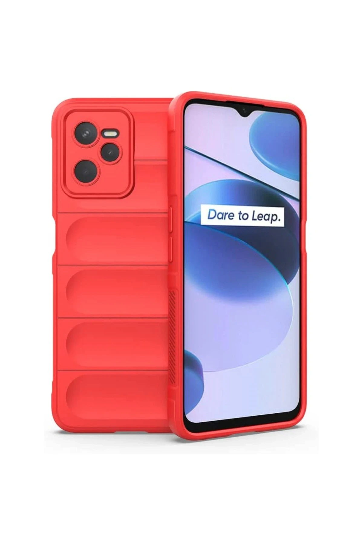 Newface Realme C35 Kılıf Optimum Silikon - Kırmızı