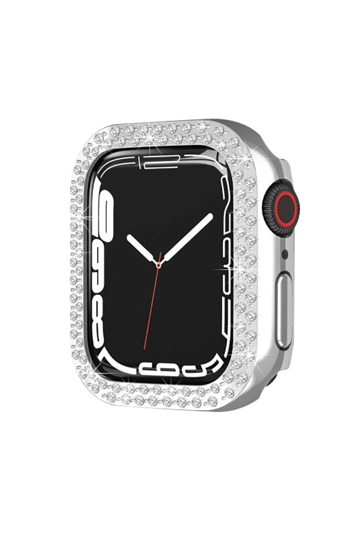 Newface Apple Watch 44mm Taşlı Kasa - Gümüş