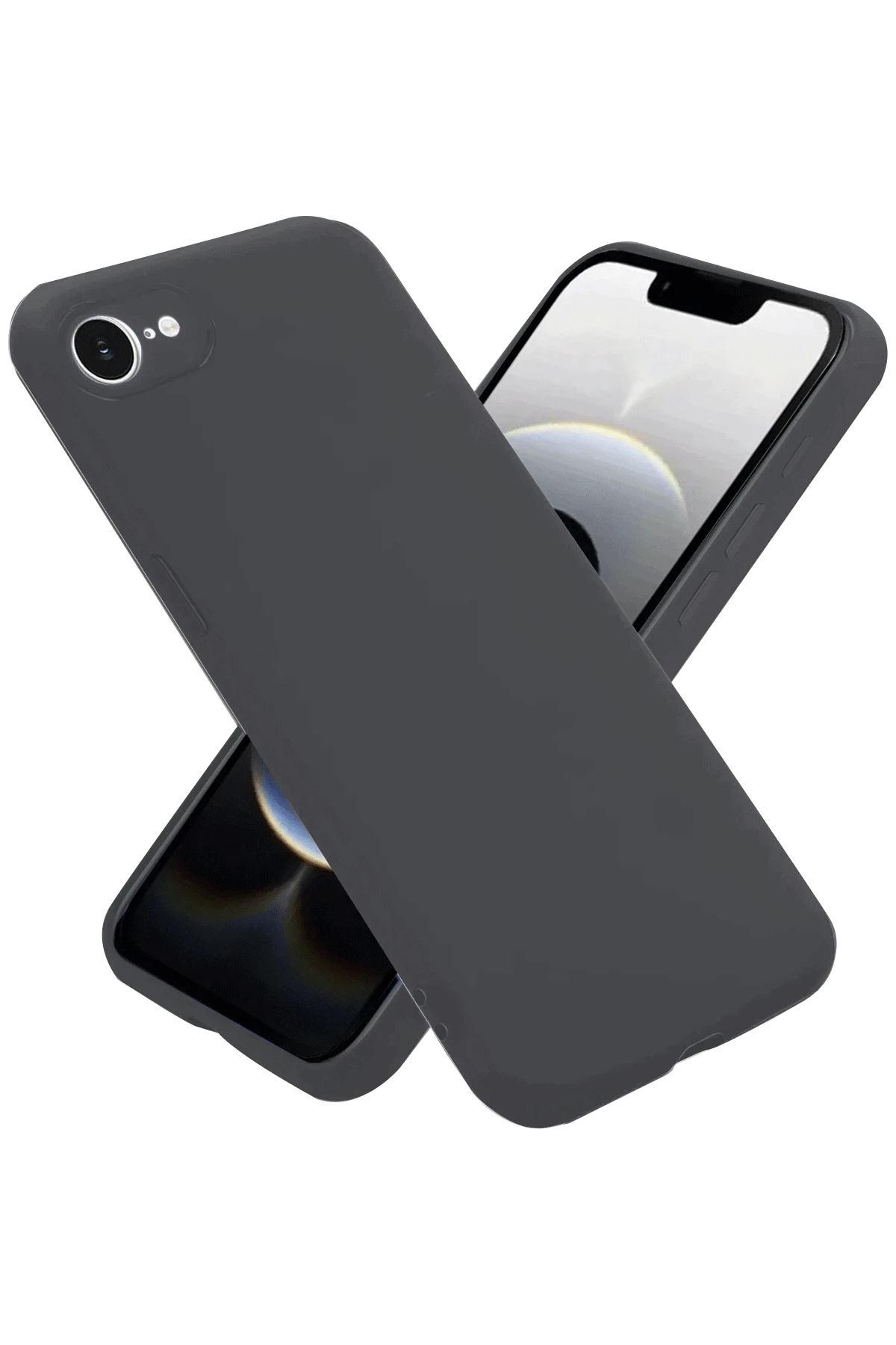 Newface iPhone 16E Kılıf Nano içi Kadife Silikon - Gri