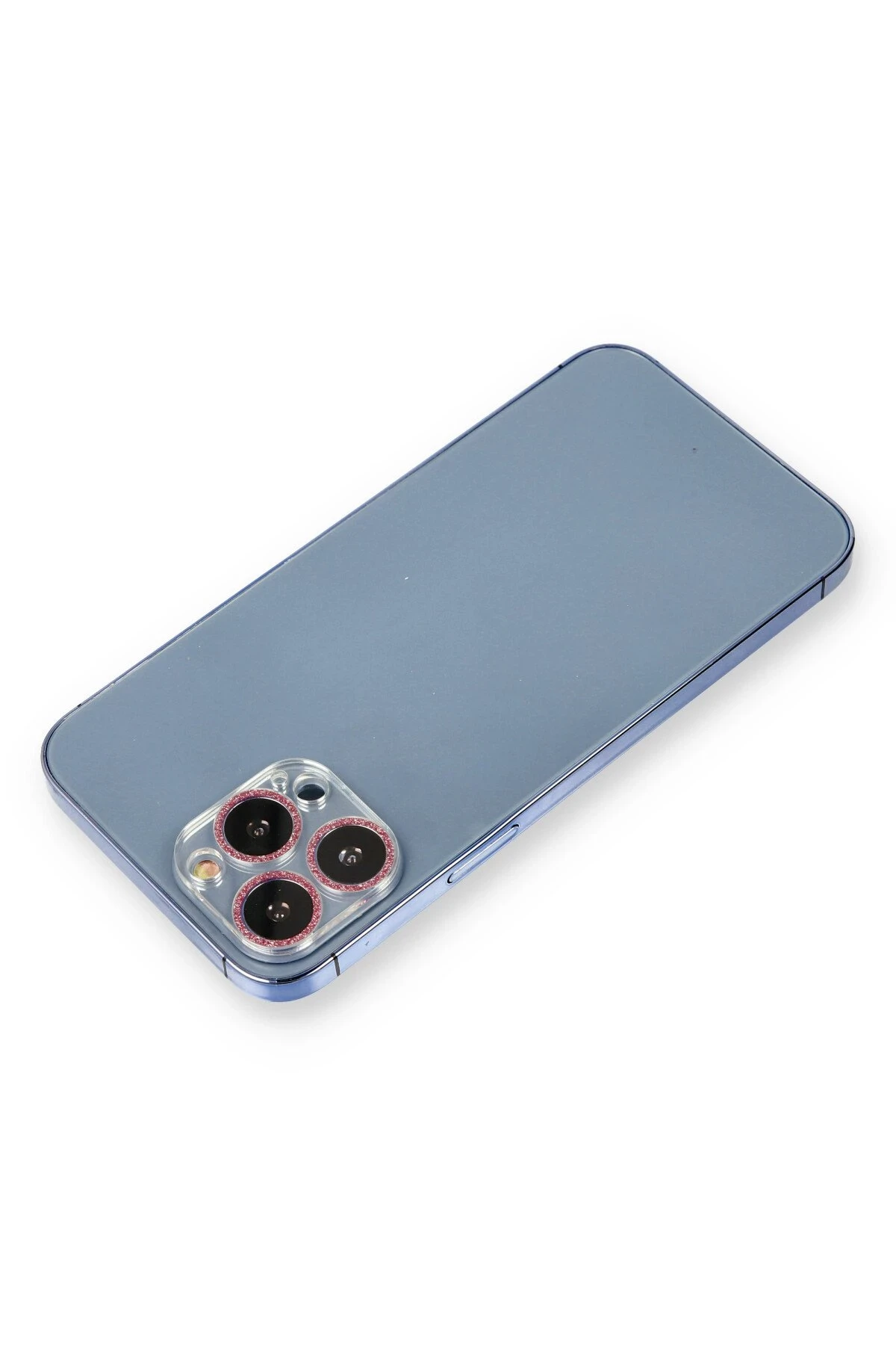 Newface iPhone 12 Pro Max Shine Kamera Lens Koruma Cam - Pembe
