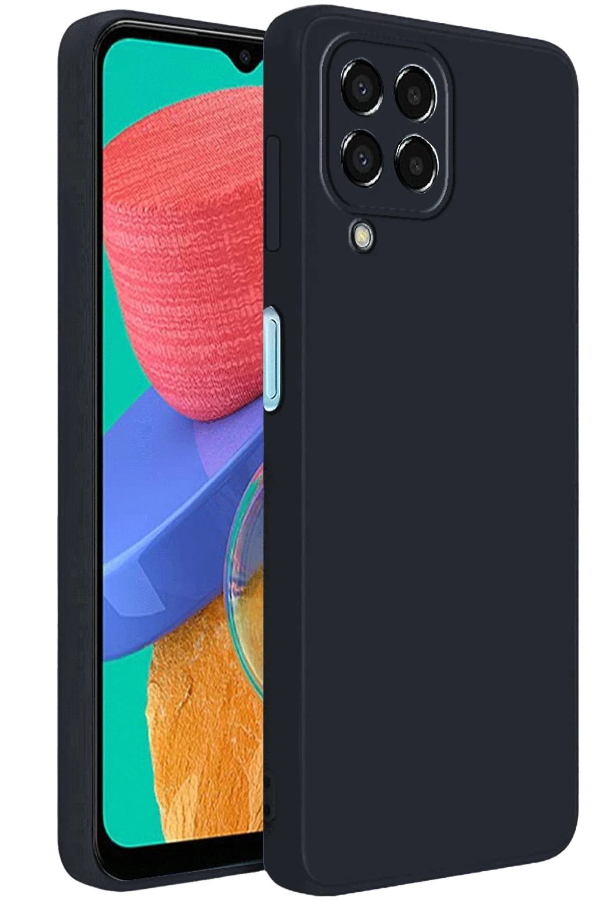 Newface Samsung Galaxy M33 Kılıf First Silikon - Siyah