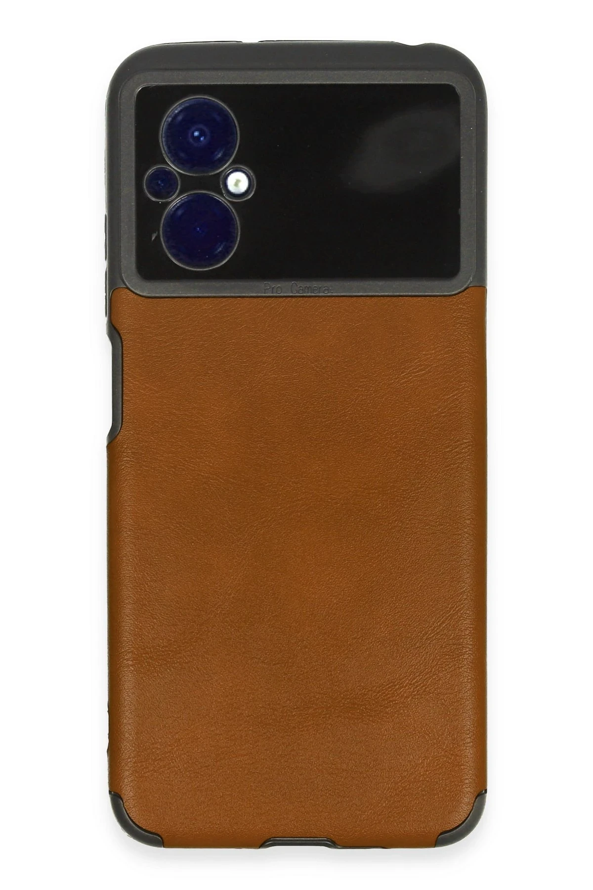 Newface Xiaomi Poco M5 Kılıf Loop Deri Silikon - Kahverengi