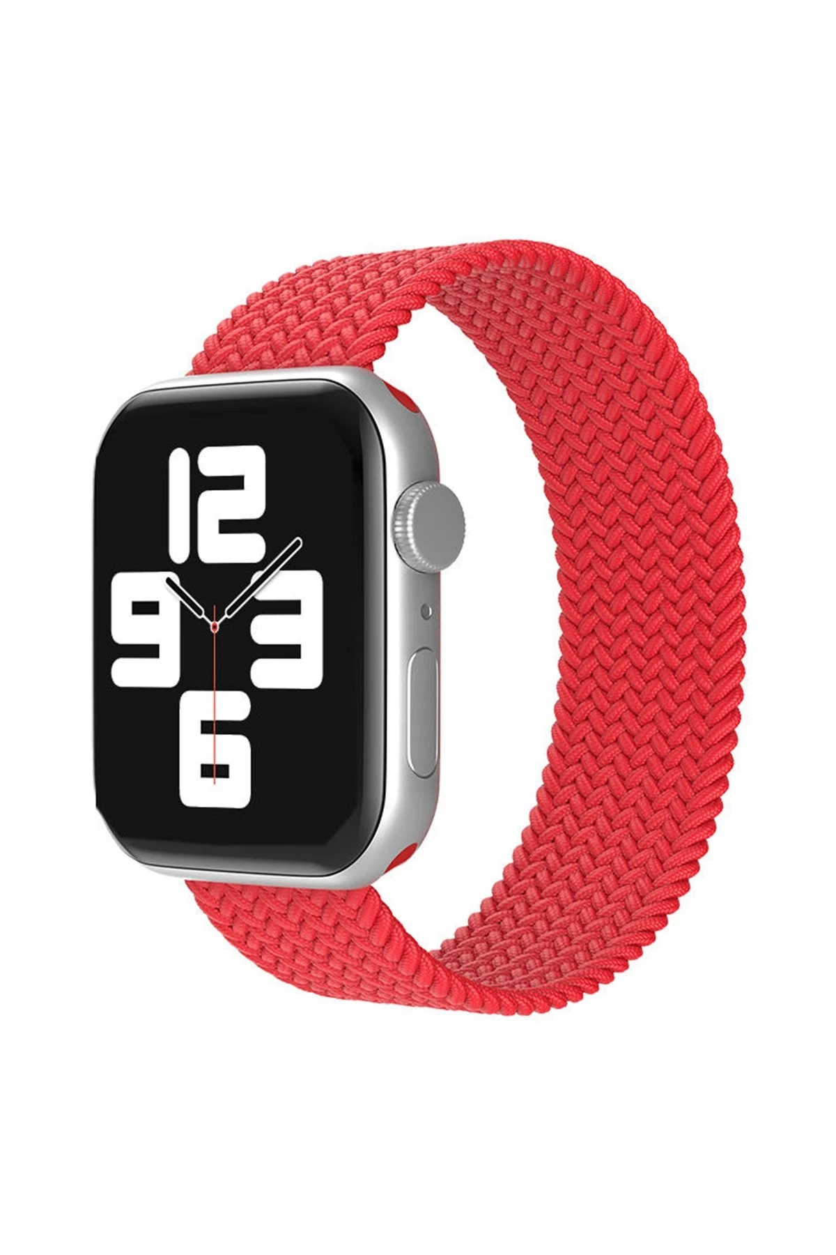 Newface Apple Watch 38mm Ayarlı Solo Silikon Kordon - Kırmızı