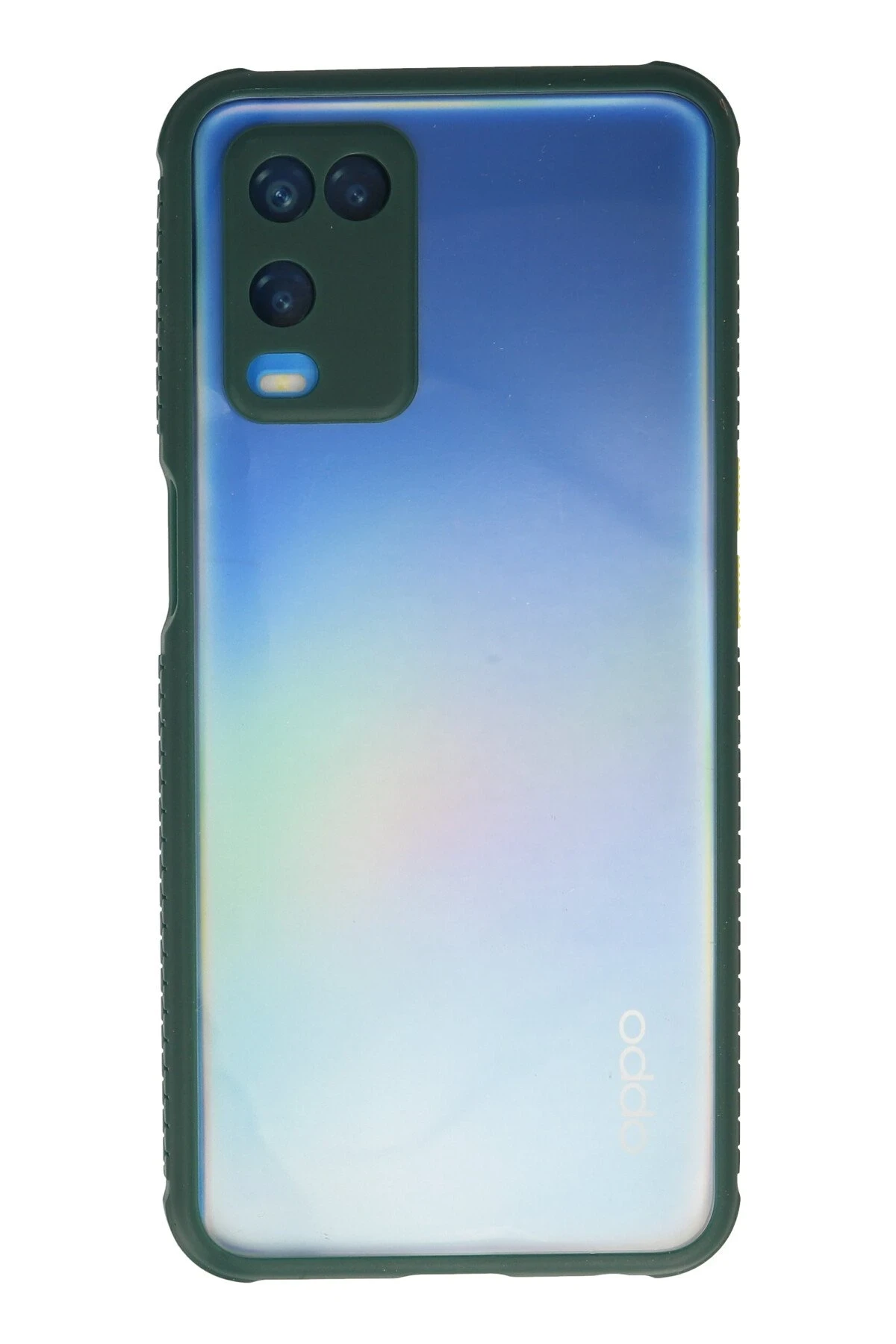 Newface Oppo A54 4G Kılıf Miami Şeffaf Silikon - Koyu Yeşil