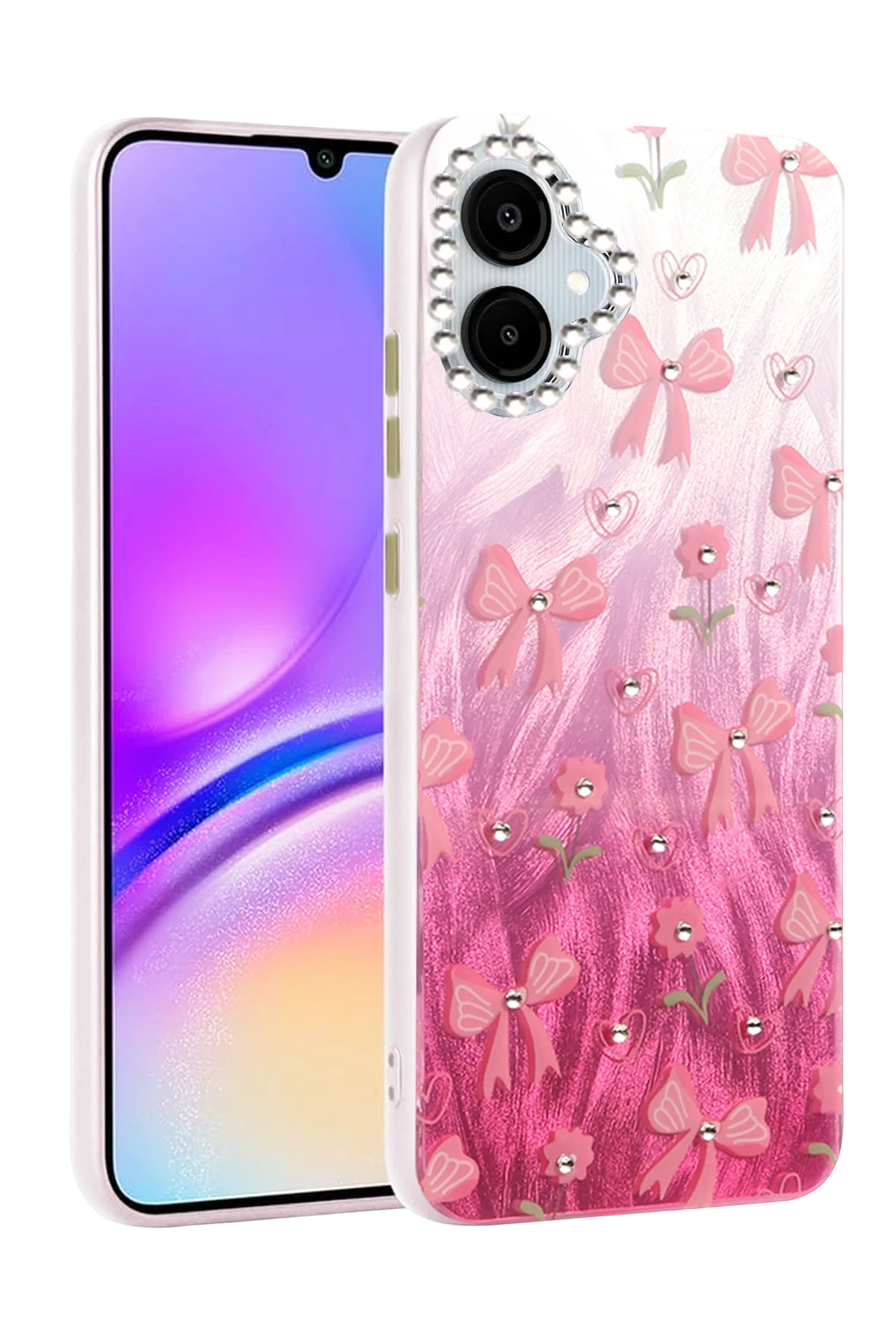Newface Samsung Galaxy A06 Kılıf Blade Aynalı Desenli Kapak - Desen 3