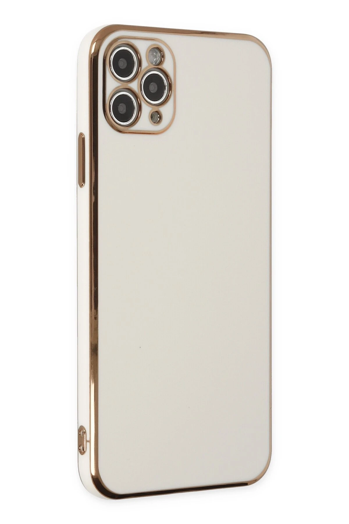 Newface iPhone 11 Pro Max Kılıf Volet Silikon - Beyaz