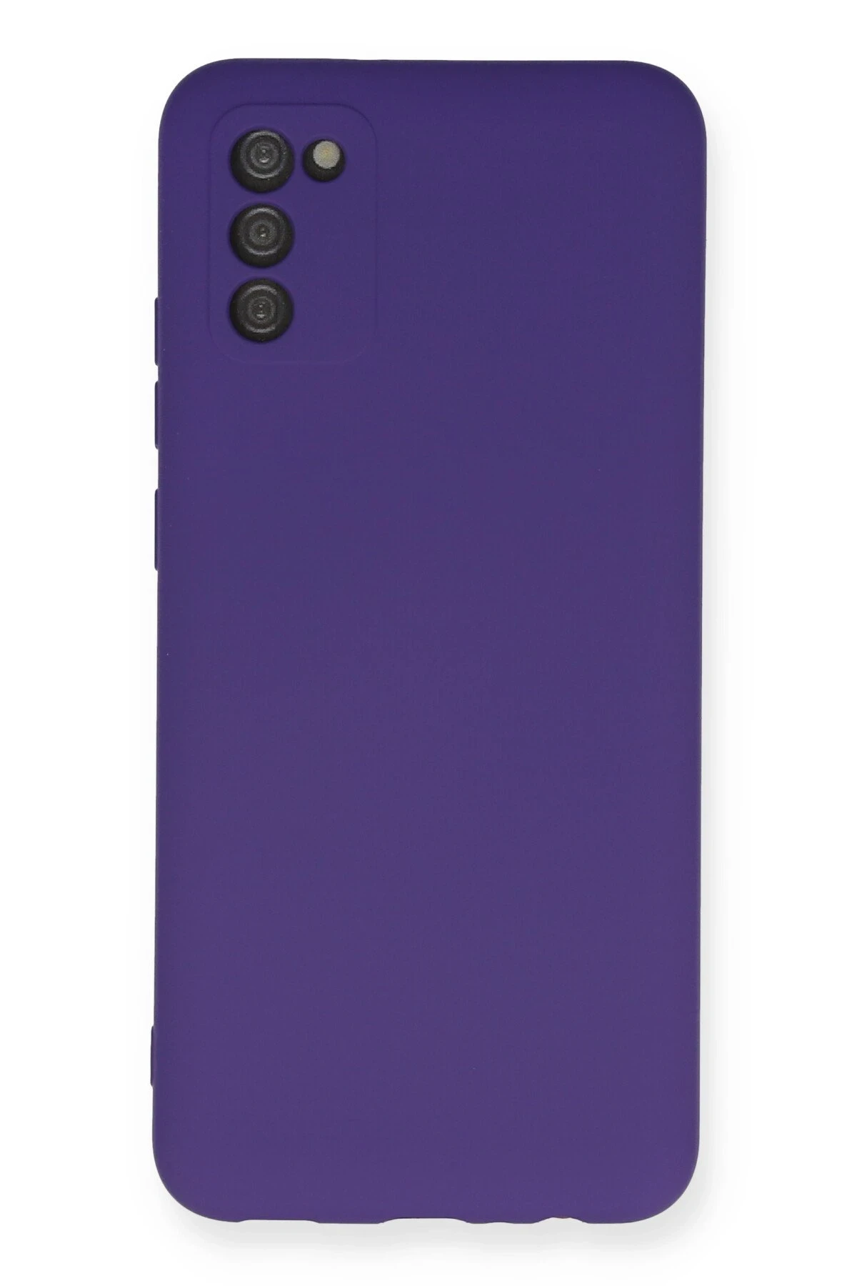 Newface Samsung Galaxy A03S Kılıf Nano içi Kadife Silikon - Mor