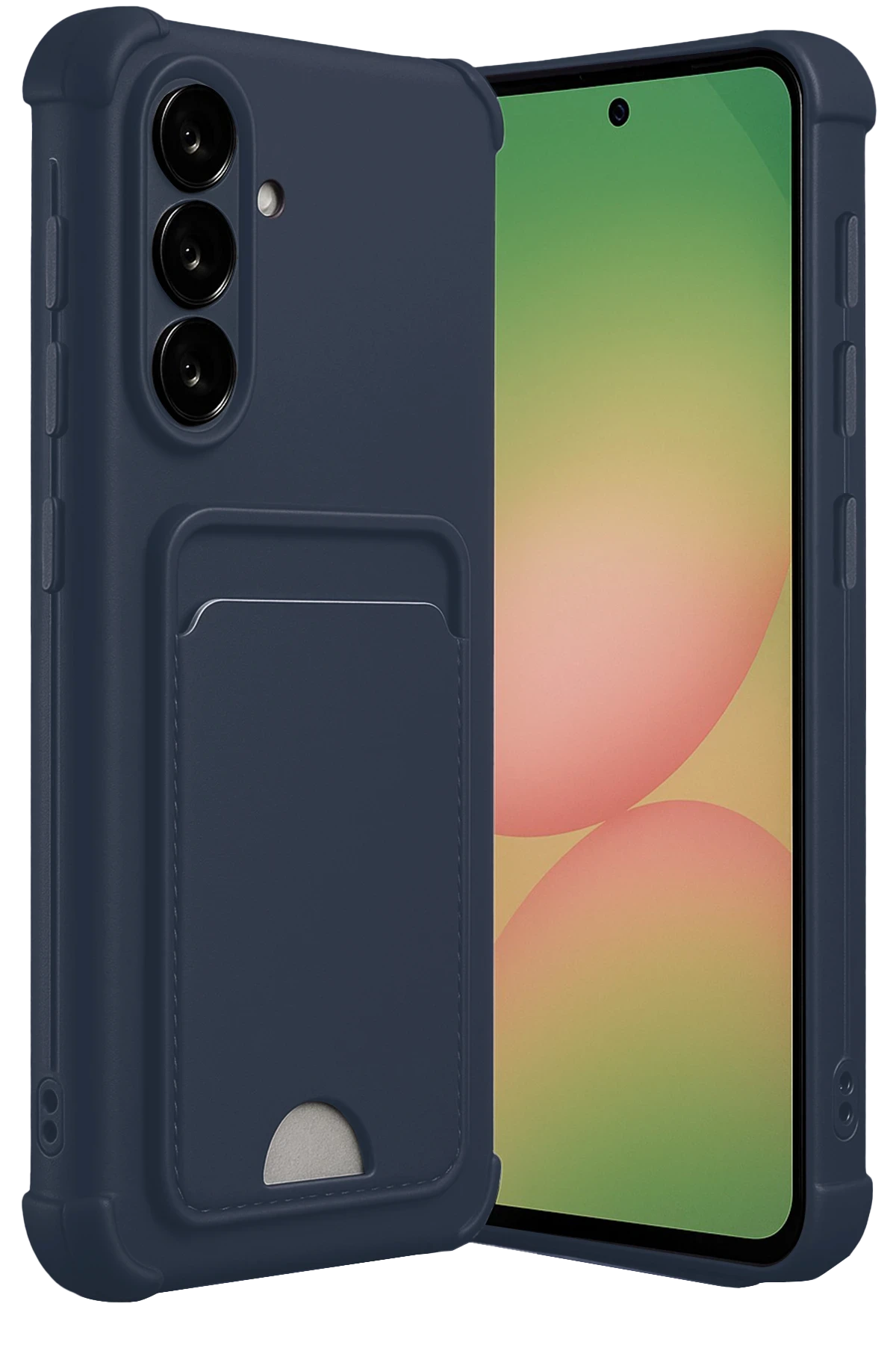 Newface Samsung Galaxy A36 Kılıf Kelvin Kartvizitli Silikon - Lacivert