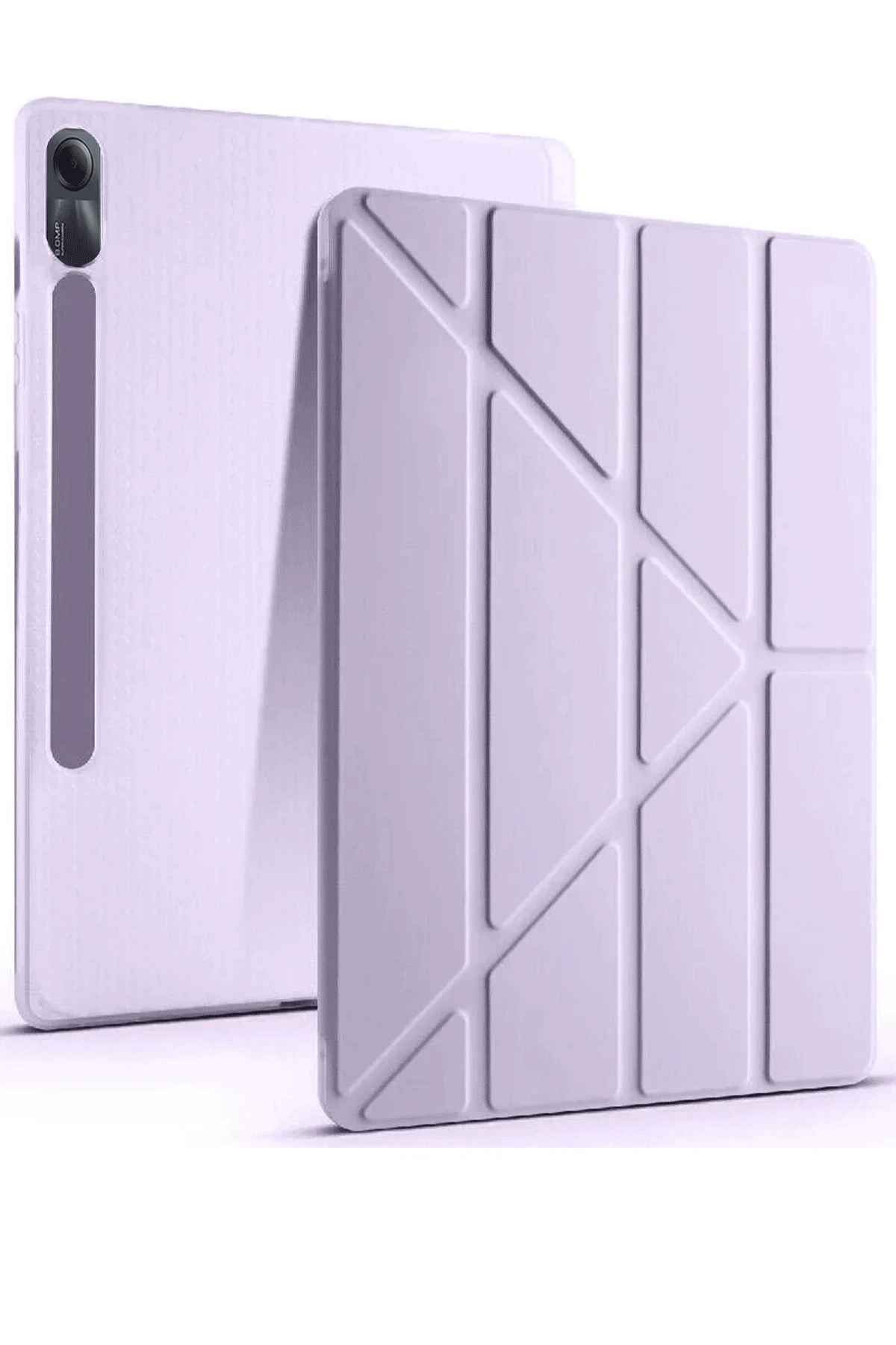 Newface Xiaomi Redmi Pad SE Kılıf Kalemlikli Mars Tablet Kılıfı - Açık Mor