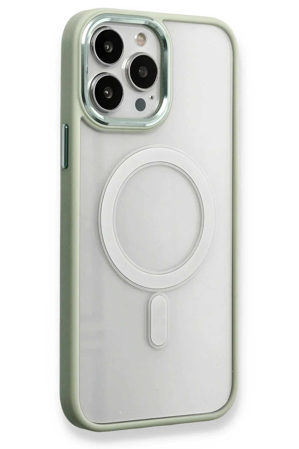 Newface iPhone 14 Pro Max Kılıf Room Magneticsafe Silikon - Su Yeşili